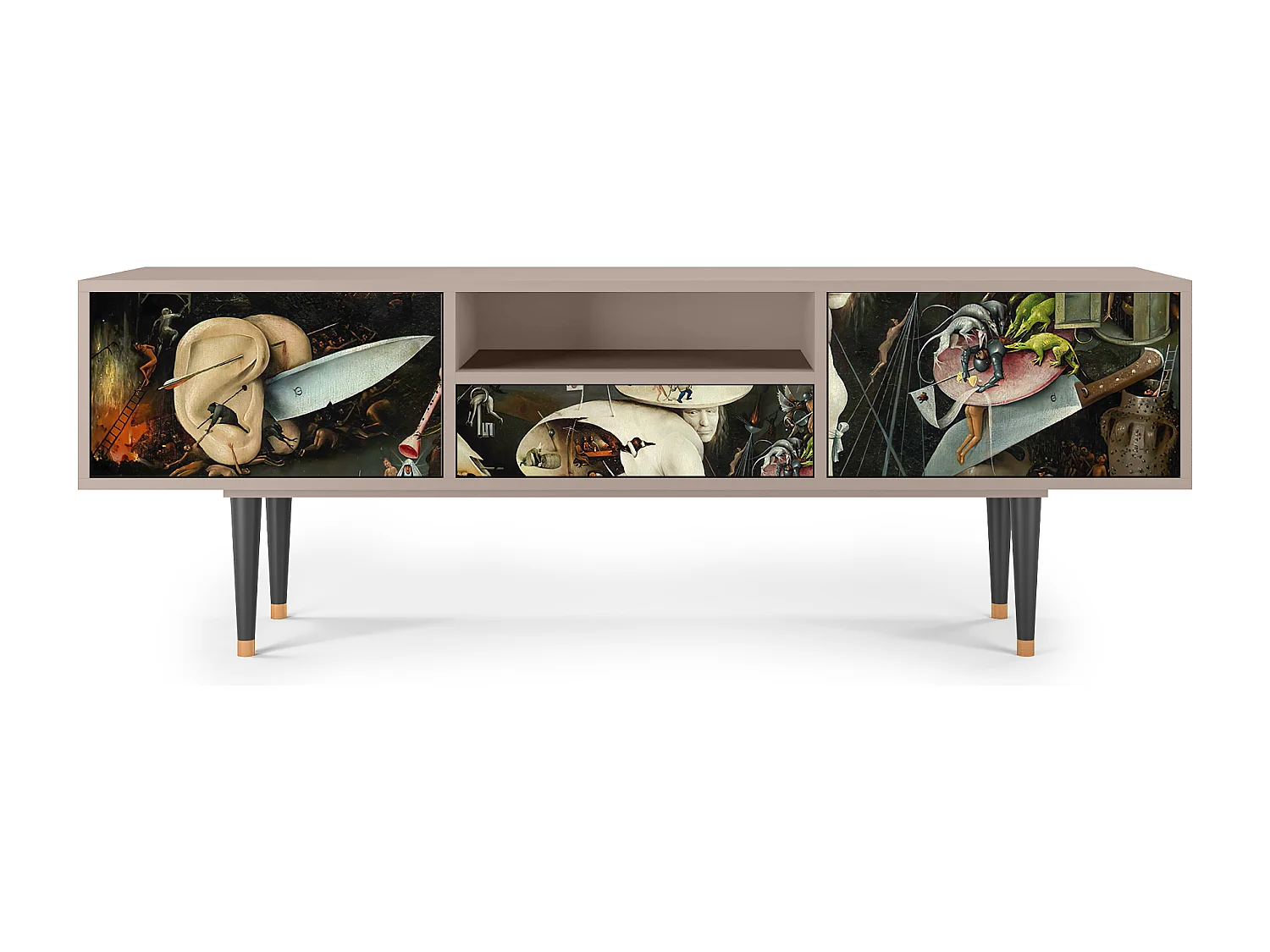 Mobile TV - 170х59х41 cm - T6 - The Garden 2, Latte