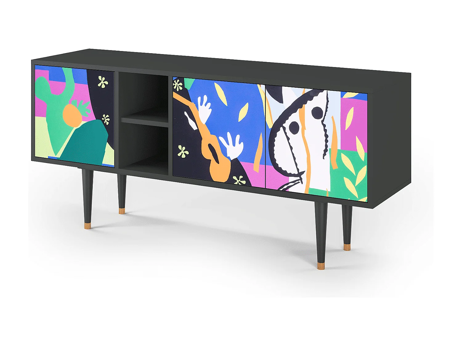 TV-Möbel - 150х69х41 cm - T5 - La Tristesse du Roi, Anthrazit