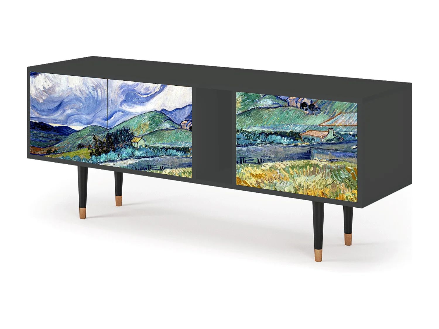 TV-meubel - 170х69х48 cm - T1 - Landscape, Antraciet