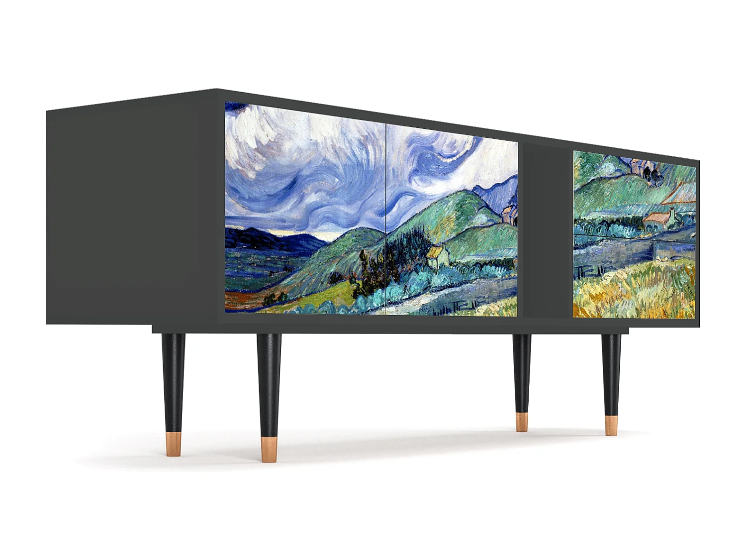 TV-meubel - 170х69х48 cm - T1 - Landscape, Antraciet