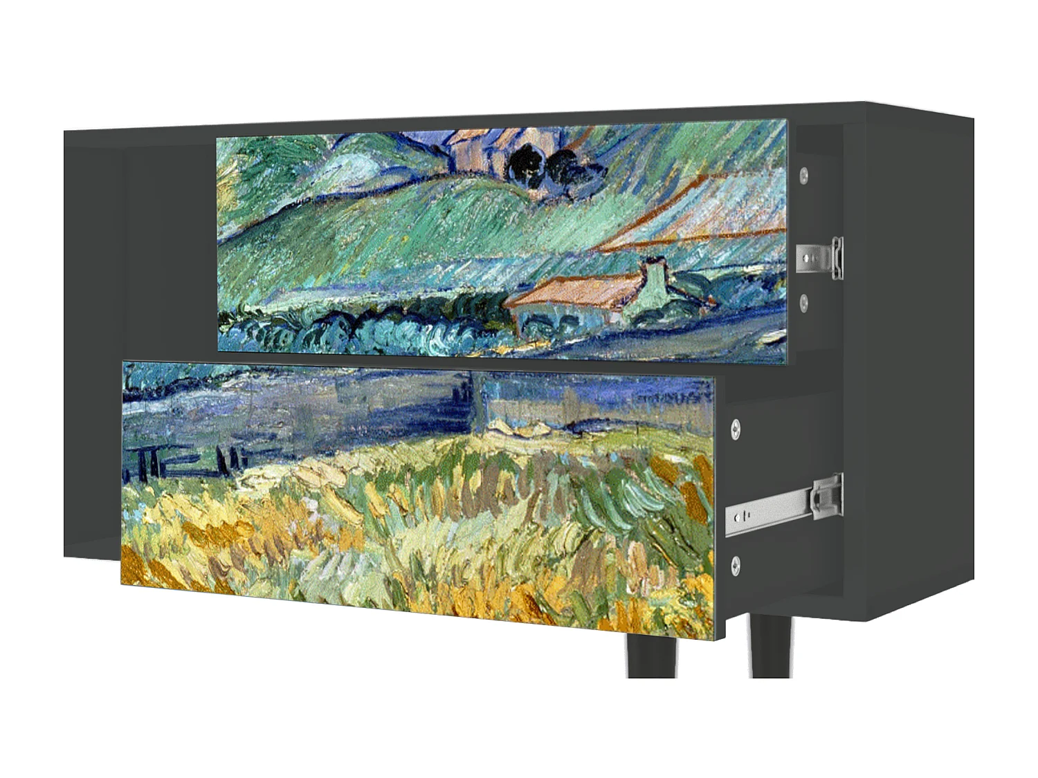 TV-meubel - 170х69х48 cm - T1 - Landscape, Antraciet