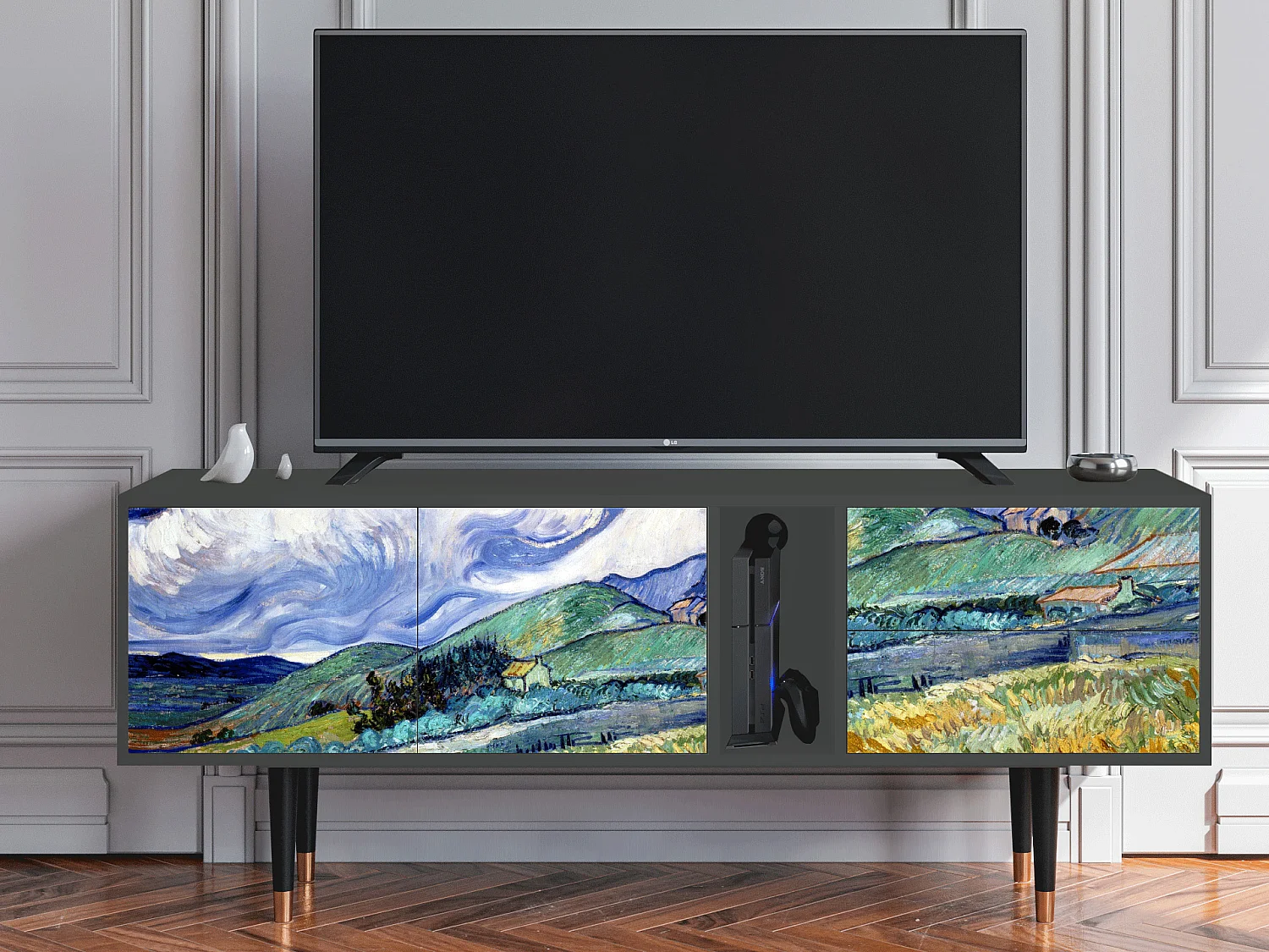 TV-Möbel - 170х69х48 cm - T1 - Landscape, Anthrazit
