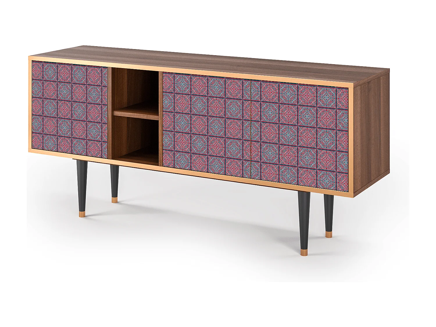 Mobile TV - 150х69х41 cm - T5 - Riviera Mosaic, Noce