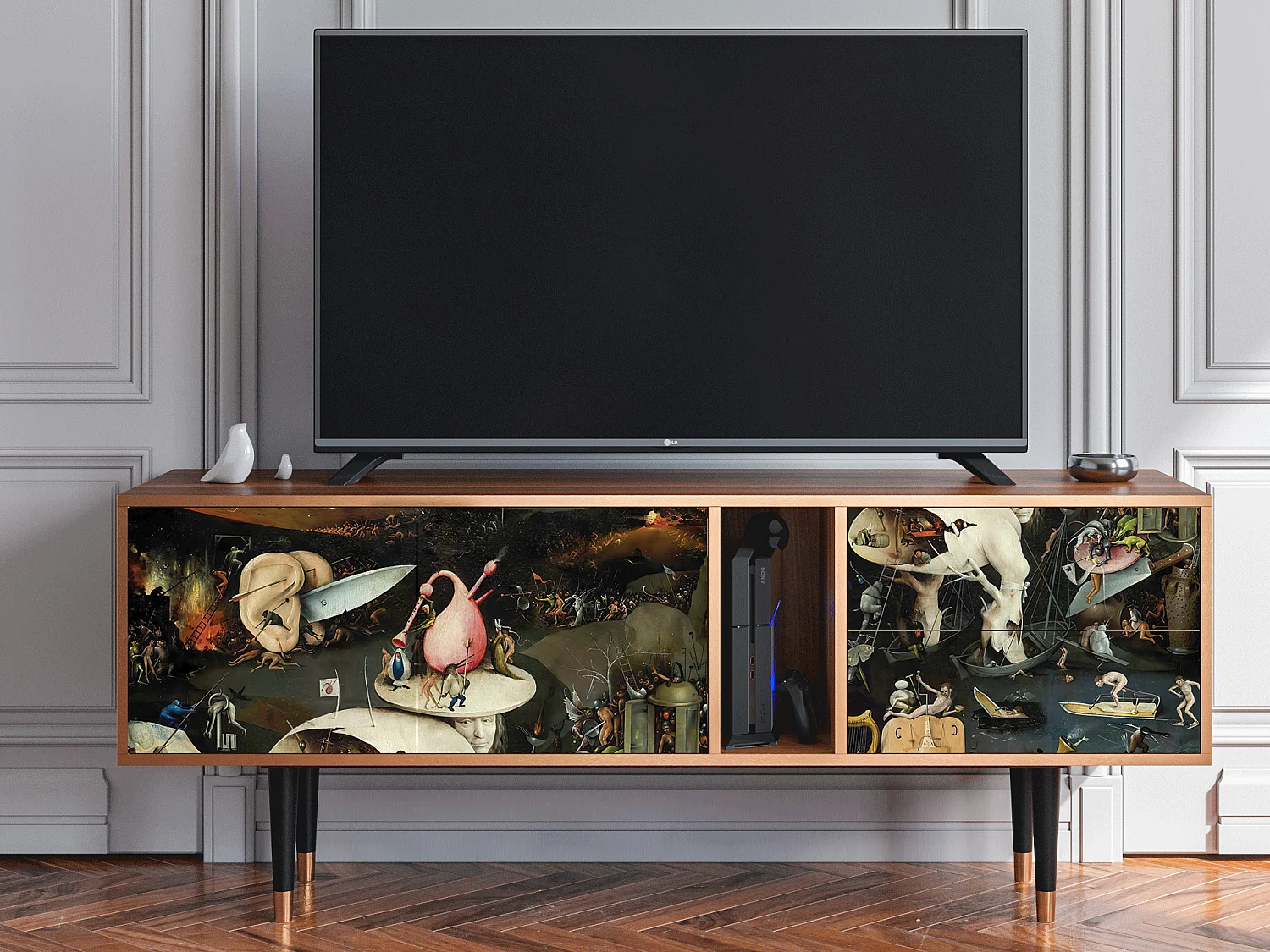 Mobile TV - 170х69х48 cm - T1 - The Garden 2, Noce