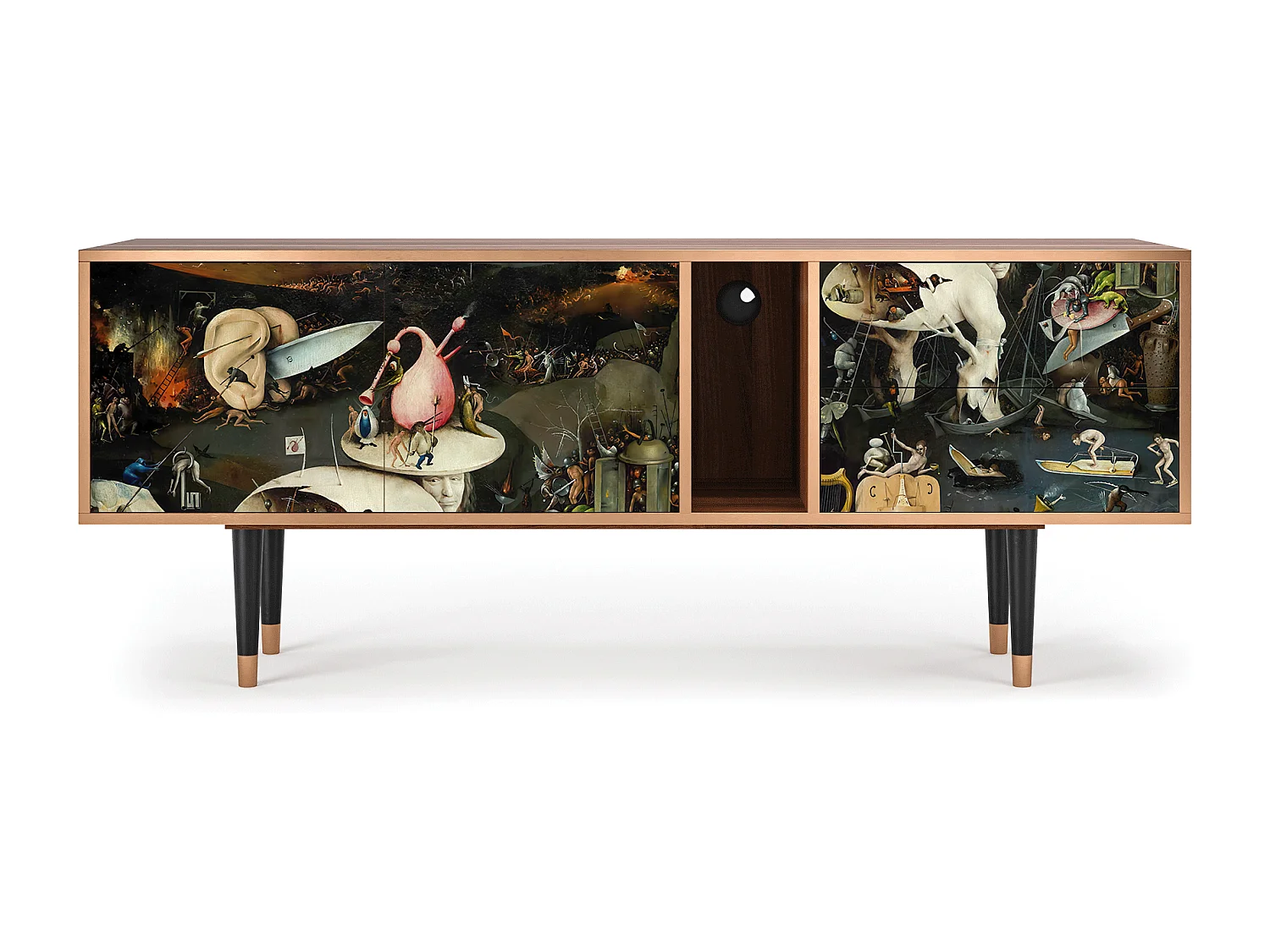 Mobile TV - 170х69х48 cm - T1 - The Garden 2, Noce