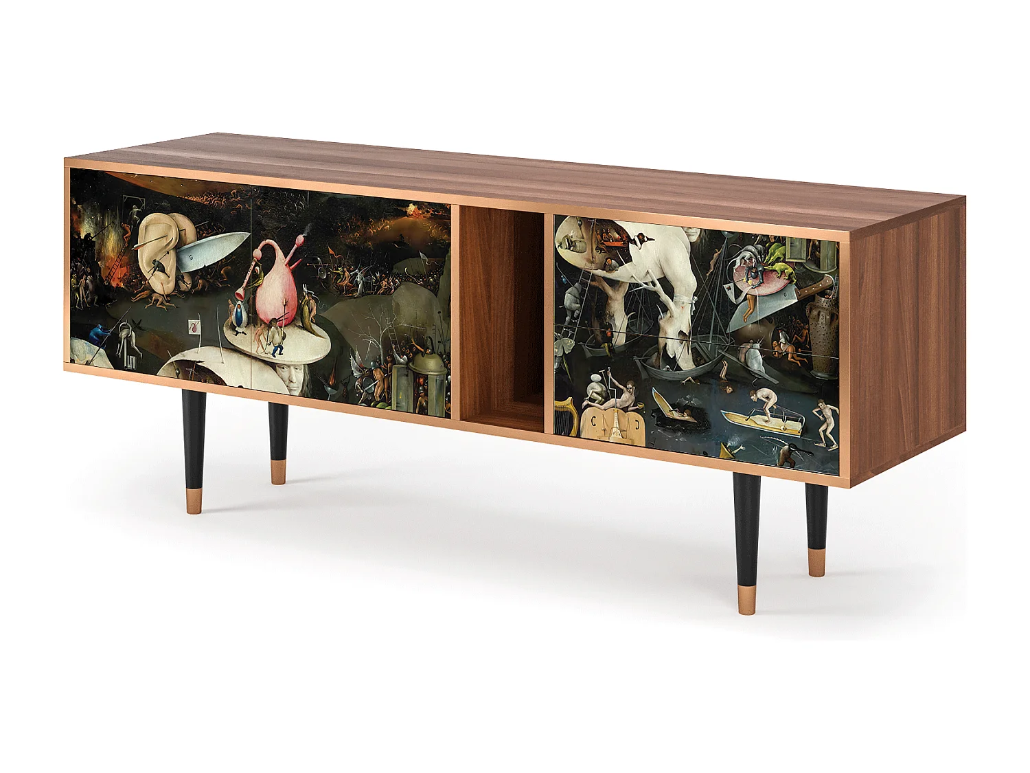 Mobile TV - 170х69х48 cm - T1 - The Garden 2, Noce