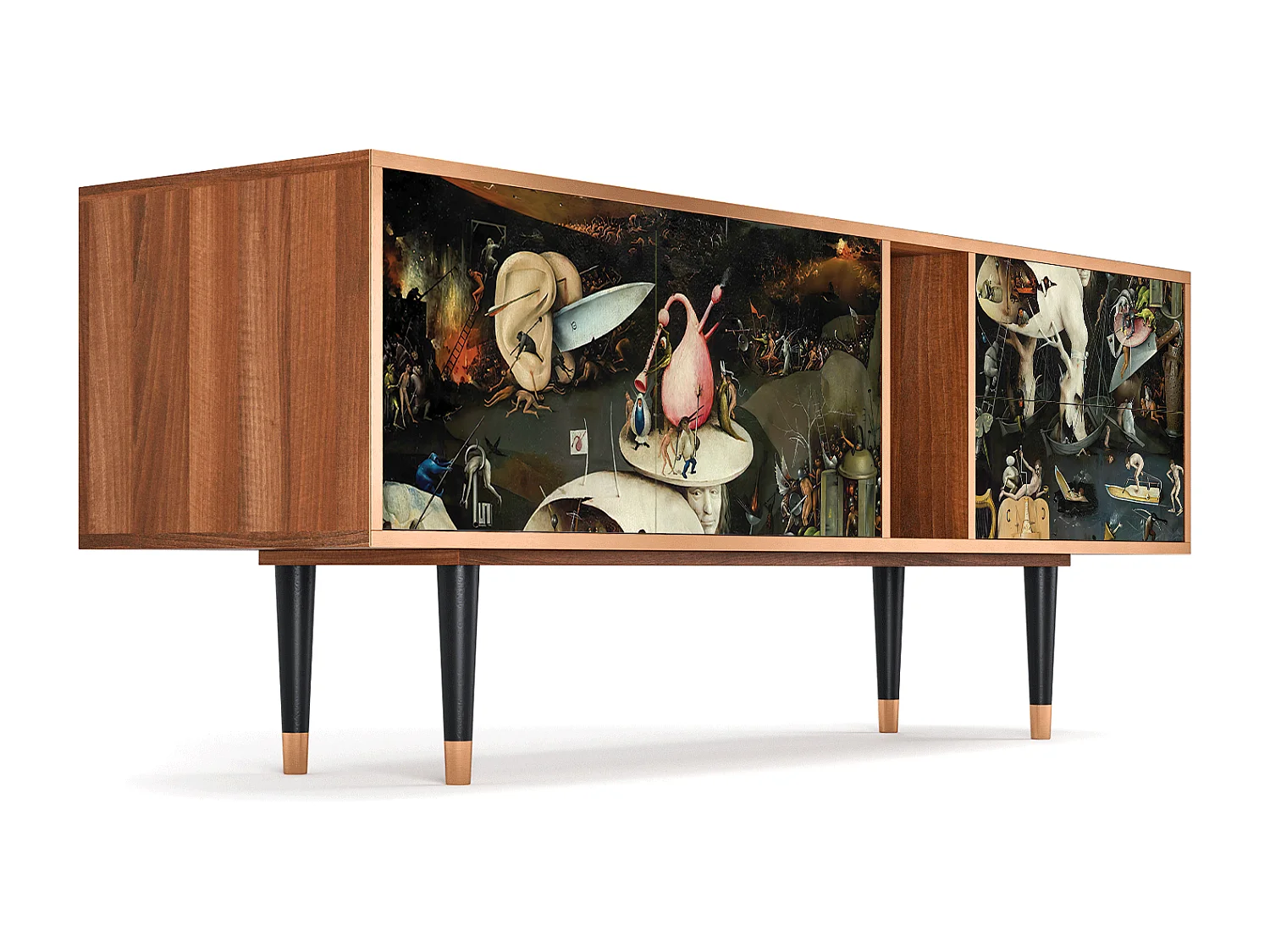 Mobile TV - 170х69х48 cm - T1 - The Garden 2, Noce