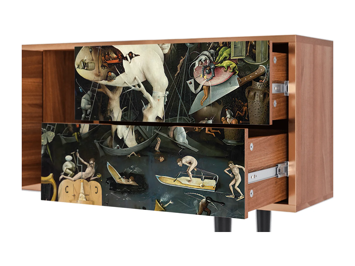 Mobile TV - 170х69х48 cm - T1 - The Garden 2, Noce