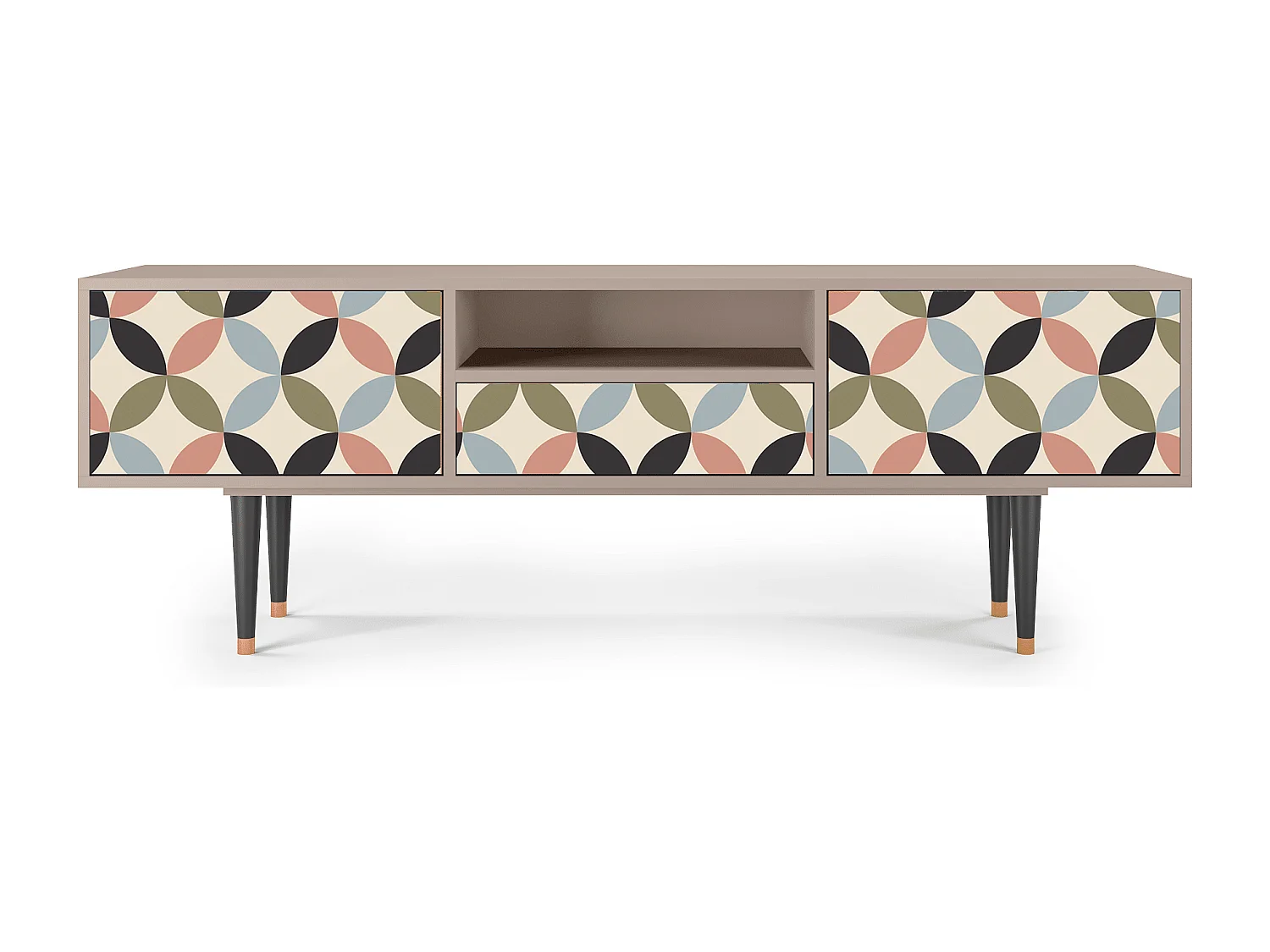 Meuble TV - 170х59х41 cm - T6 - Butterfly Effect, Latte