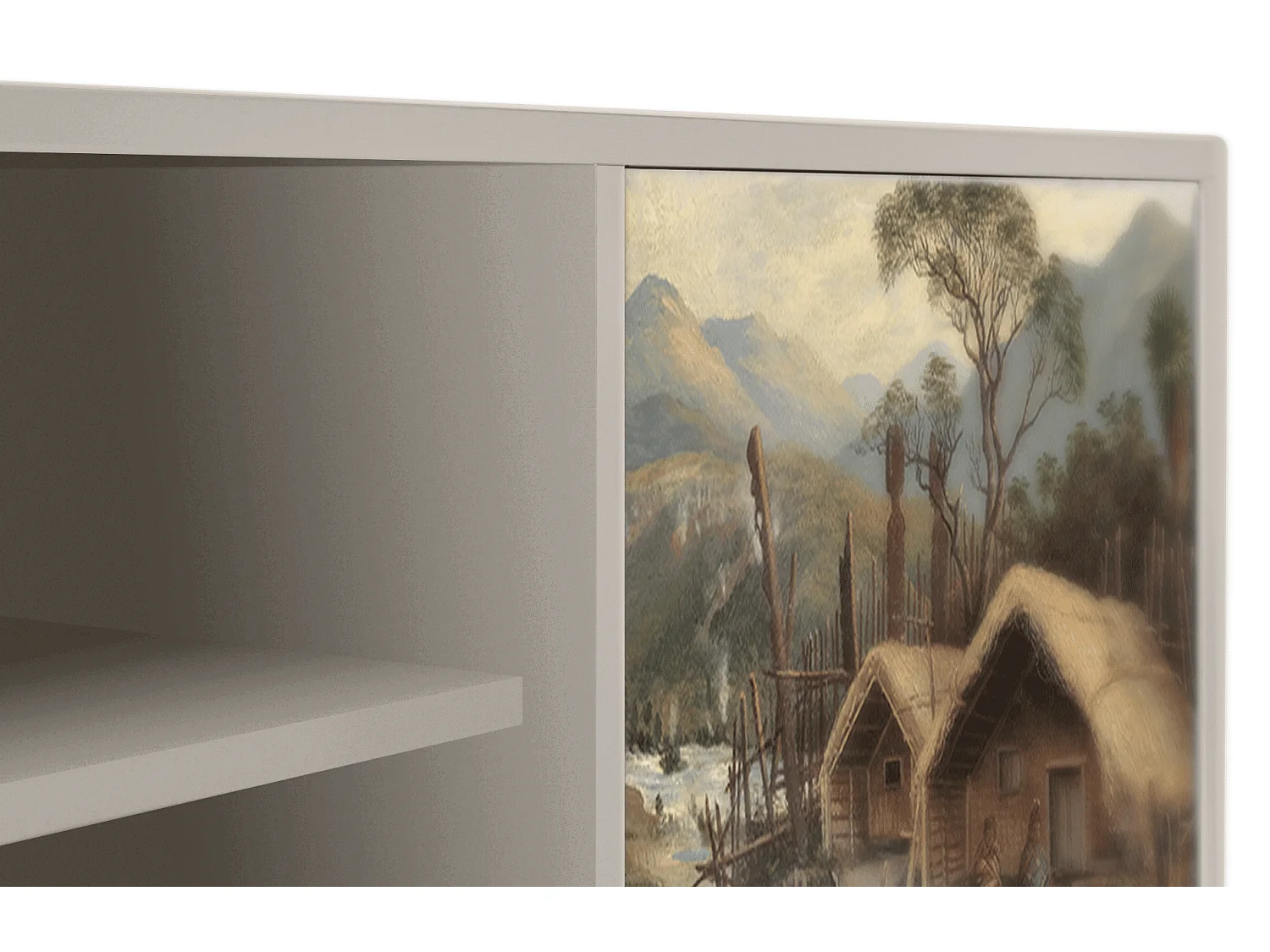 Mobile TV - 170х69х48 cm - T2 - View Across the Plains , Sabbia