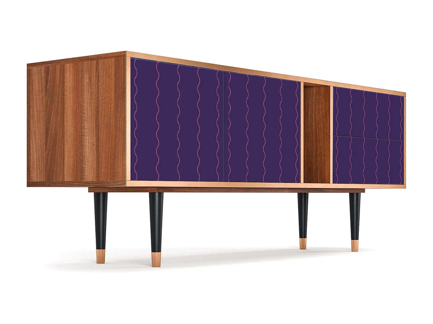 TV-Möbel - 170х69х48 cm - T1 - Grape Maccaroni, Walnuss