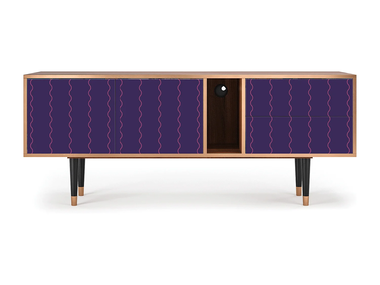 TV-Möbel - 170х69х48 cm - T1 - Grape Maccaroni, Walnuss