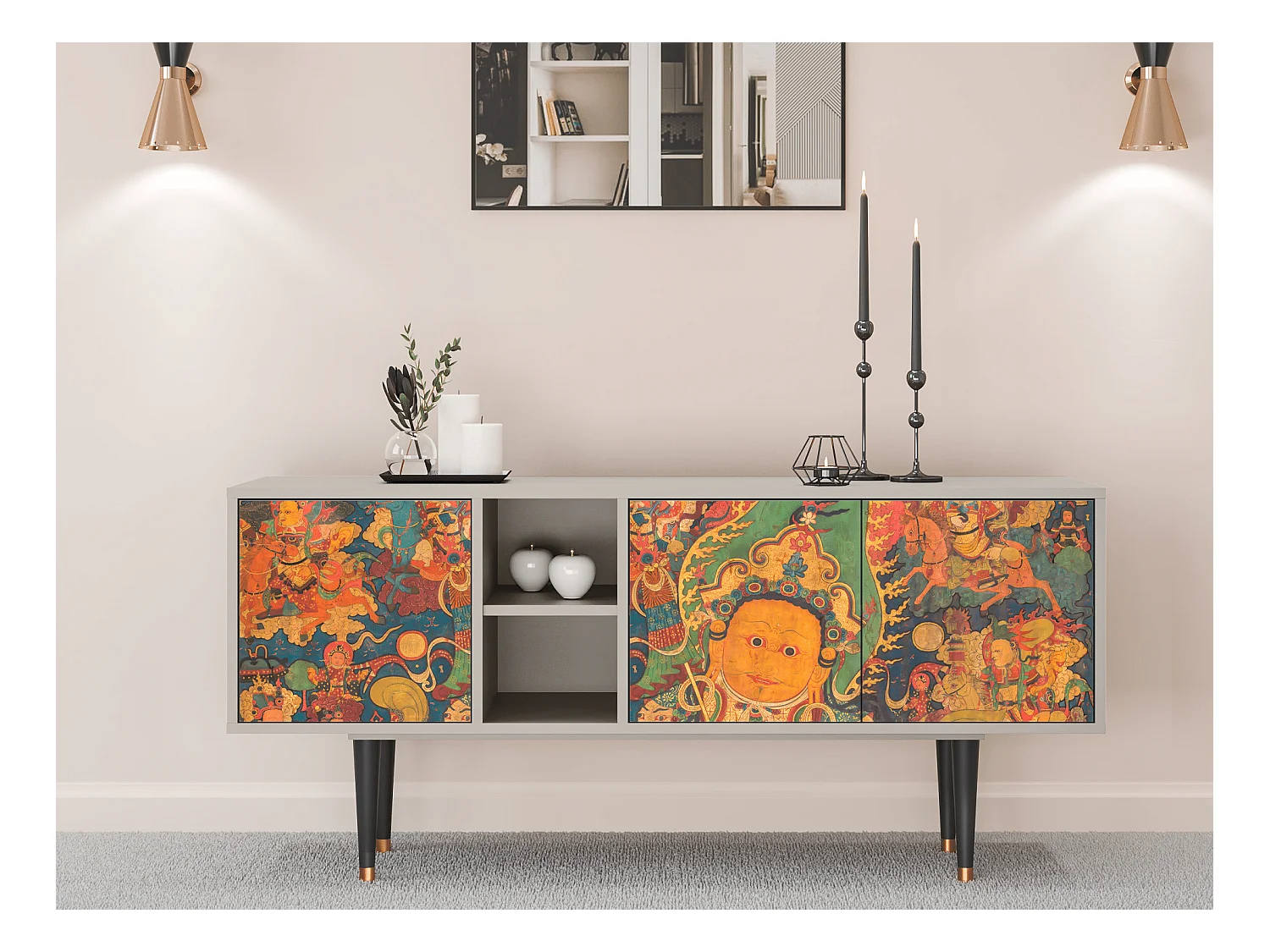 Meuble TV - 150х69х41 cm - T5 - God by Vaisravana , Sable