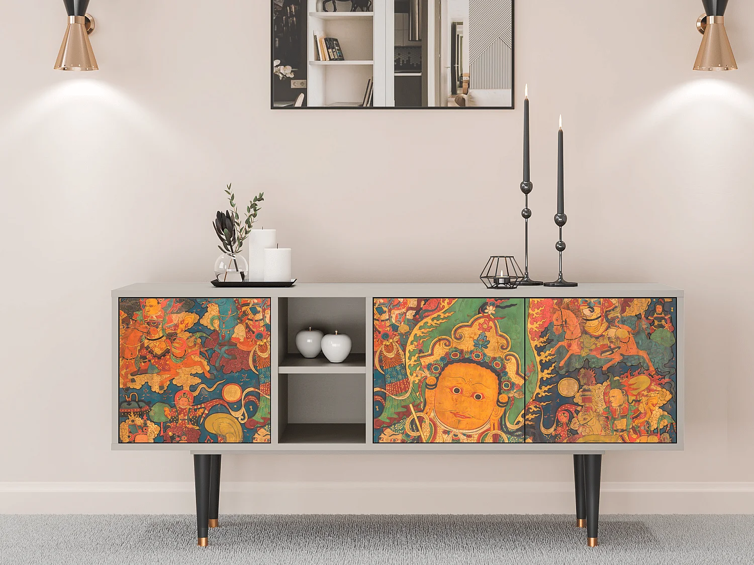 TV-meubel - 150х69х41 cm - T5 - God by Vaisravana , Zand