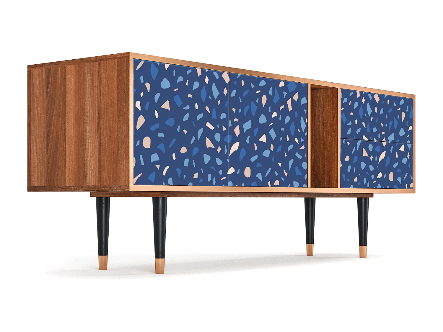 Meuble TV - 170х69х48 cm - T1 - Soap Whirpool, Noyer