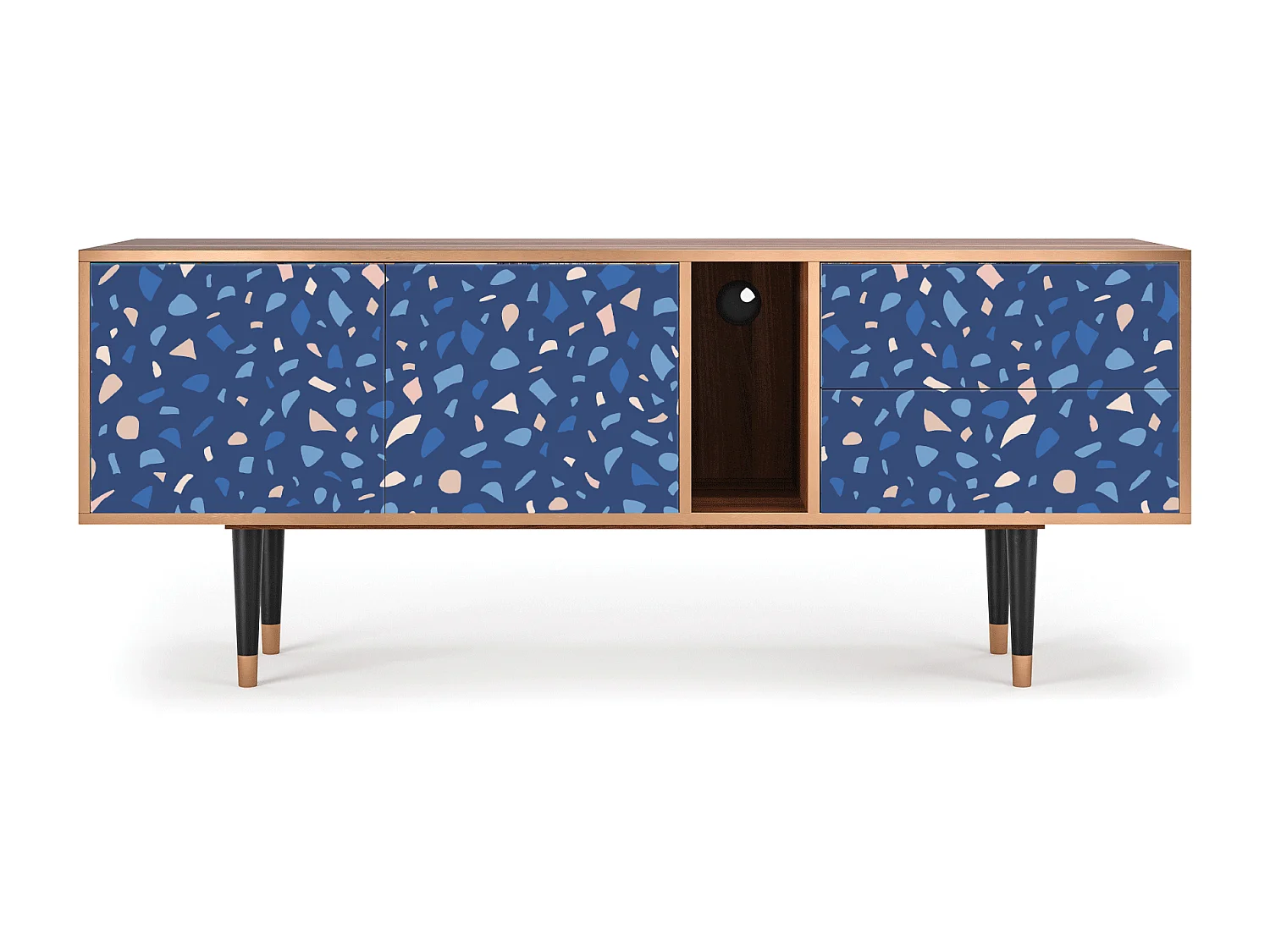 Mobile TV - 170х69х48 cm - T1 - Soap Whirpool, Noce