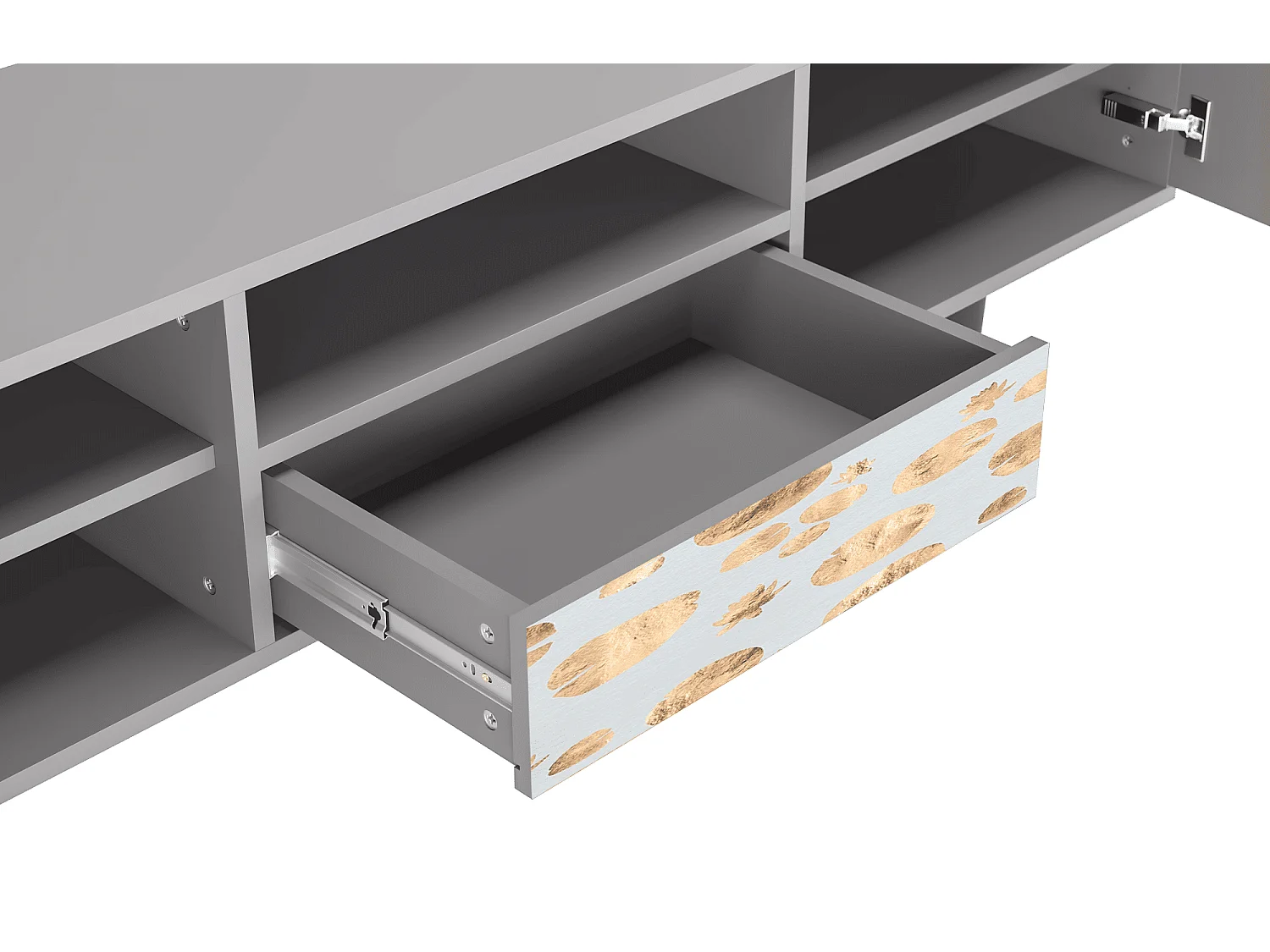 Meuble TV - 170х59х41 cm - T6 - Blue Giraffe, Gris