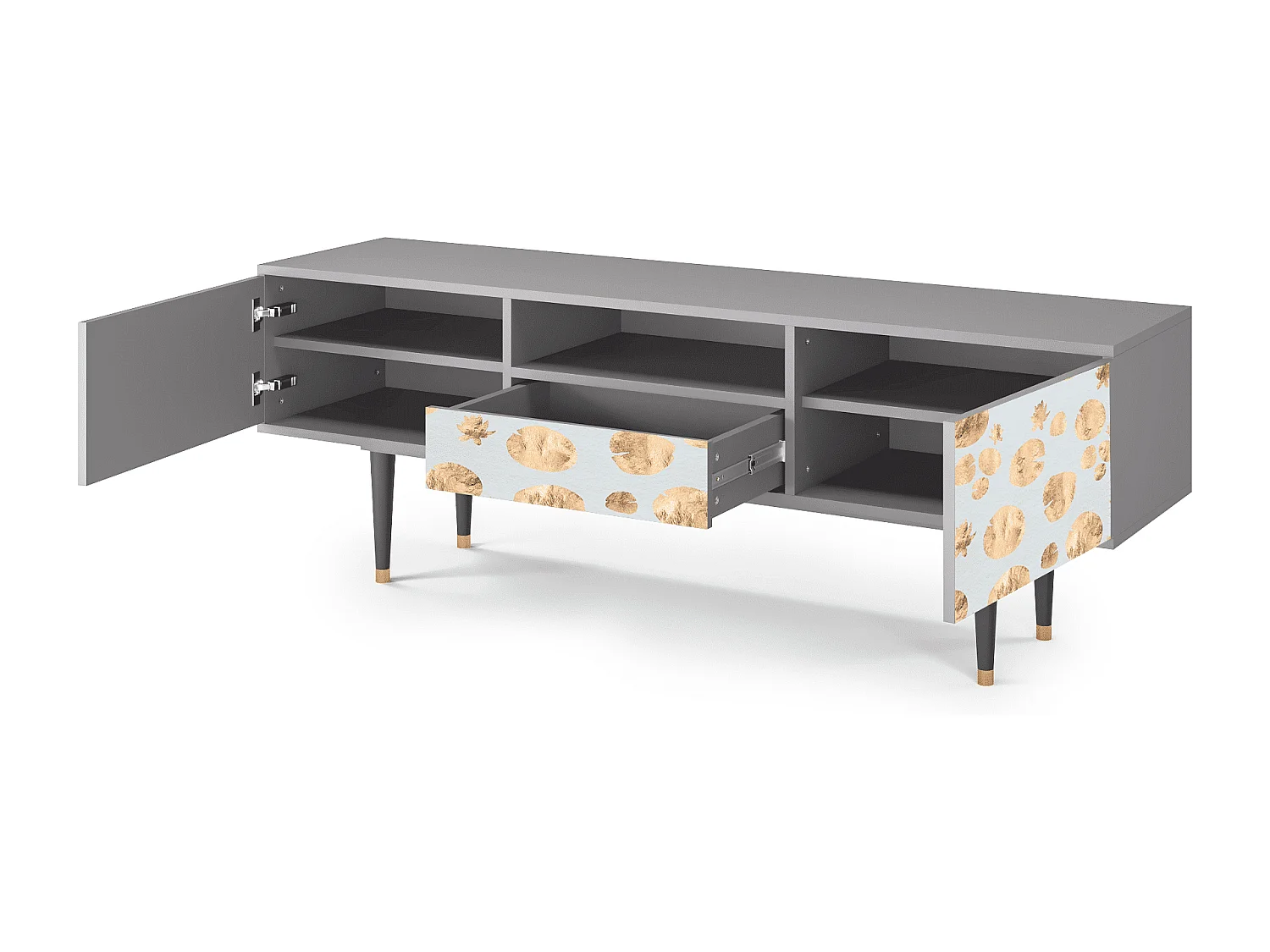 TV-Möbel - 170х59х41 cm - T6 - Blue Giraffe, Grau