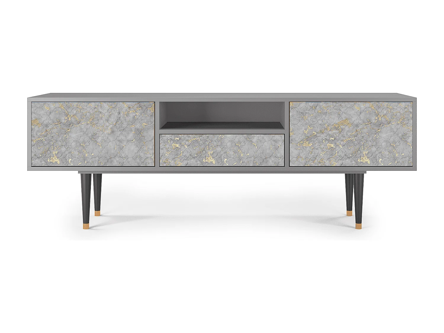 Meuble TV - 170х59х41 cm - T6 - Mariana Trench, Gris