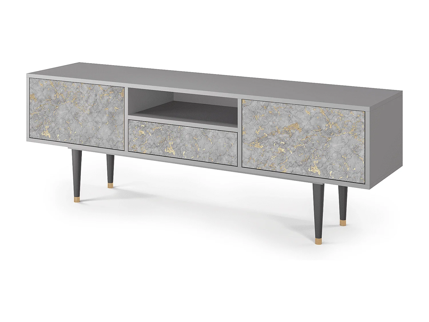 Meuble TV - 170х59х41 cm - T6 - Mariana Trench, Gris