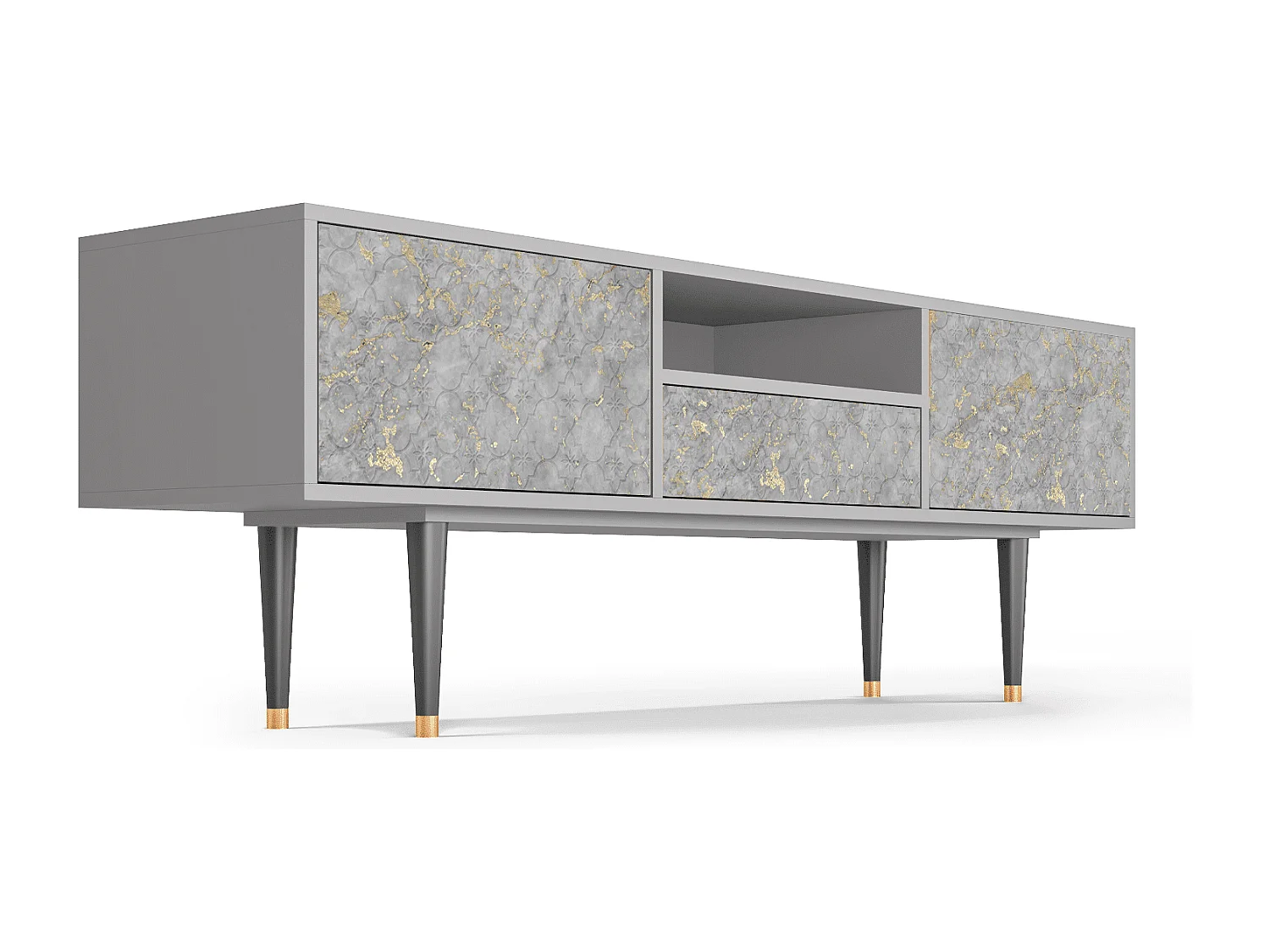 Meuble TV - 170х59х41 cm - T6 - Mariana Trench, Gris