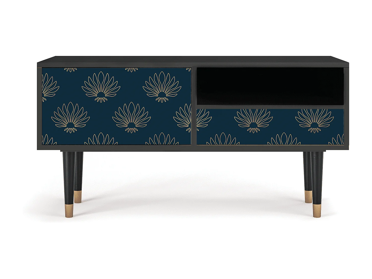 Mueble de TV - 115х59х48 cm - T3 - Blue Lotus, Antracite