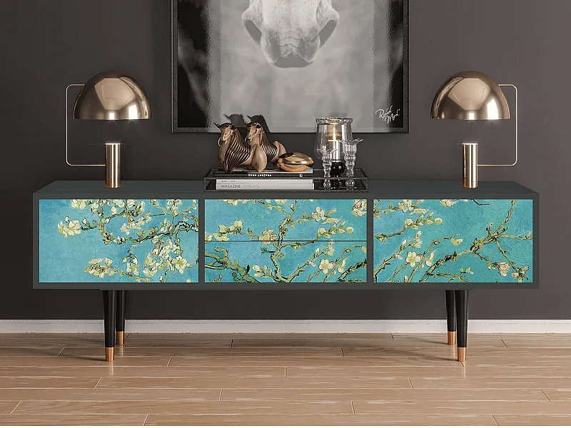 TV-Möbel - 170х59х48 cm - T4 - Almond Blossom, Anthrazit