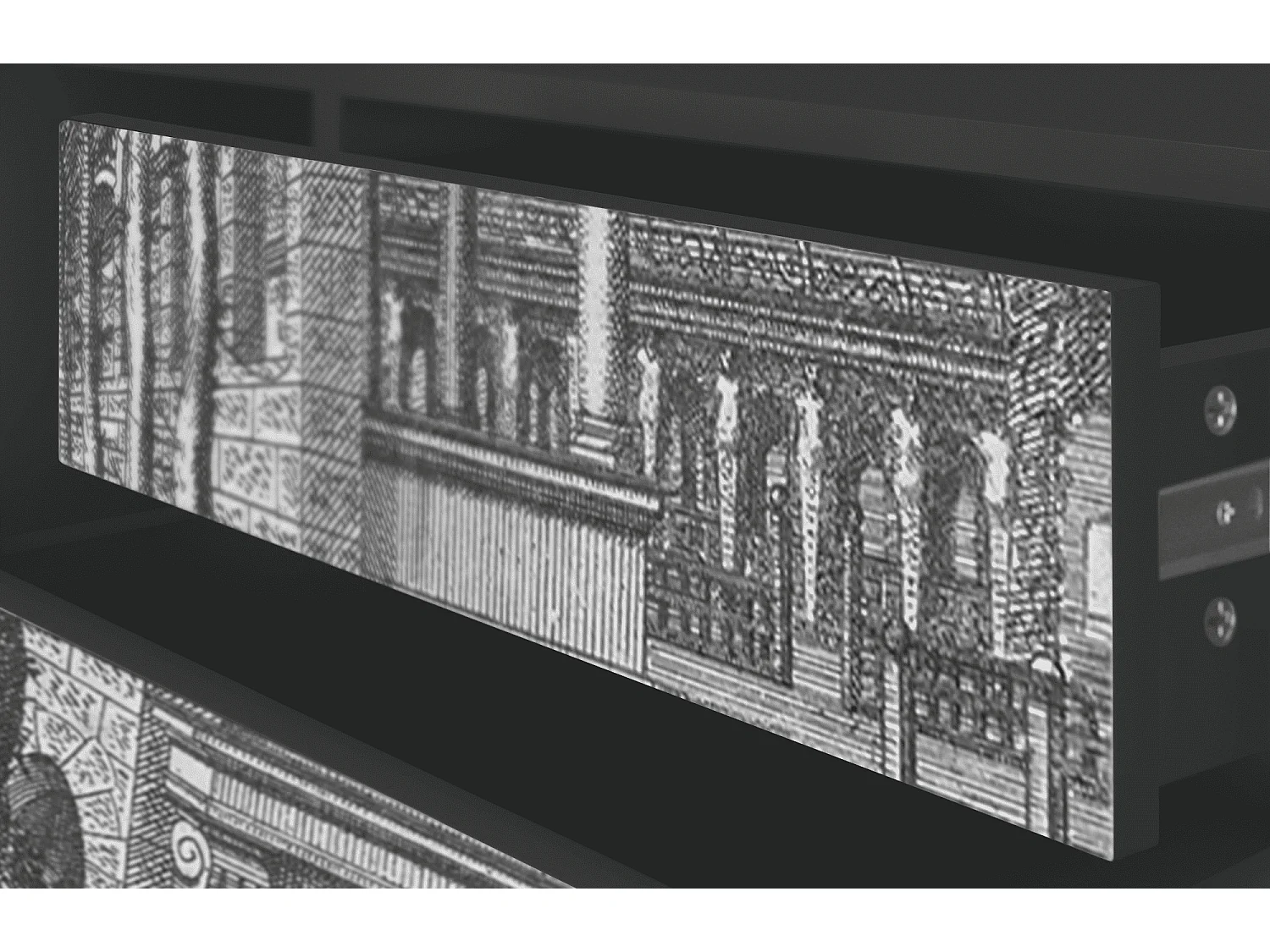 Meuble TV - 170х59х48 cm - T4 - View of the Piazza, Anthracite