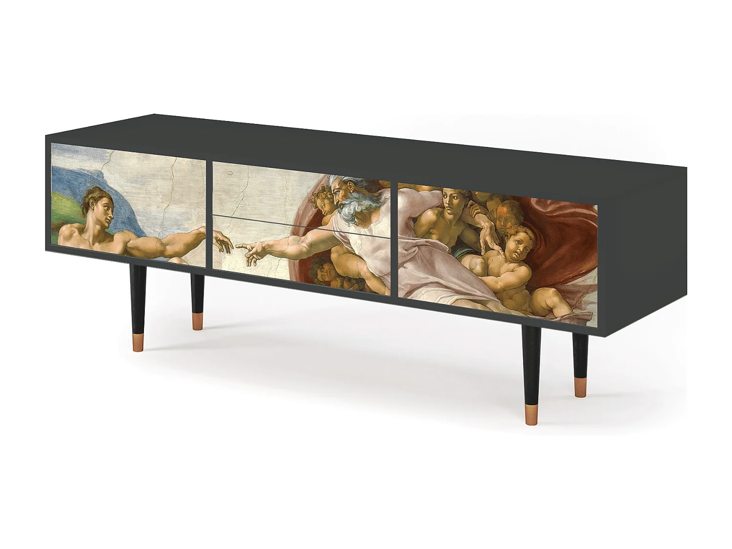 Meuble TV - 170х59х48 cm - T4 - The Creation of Adam, Anthracite