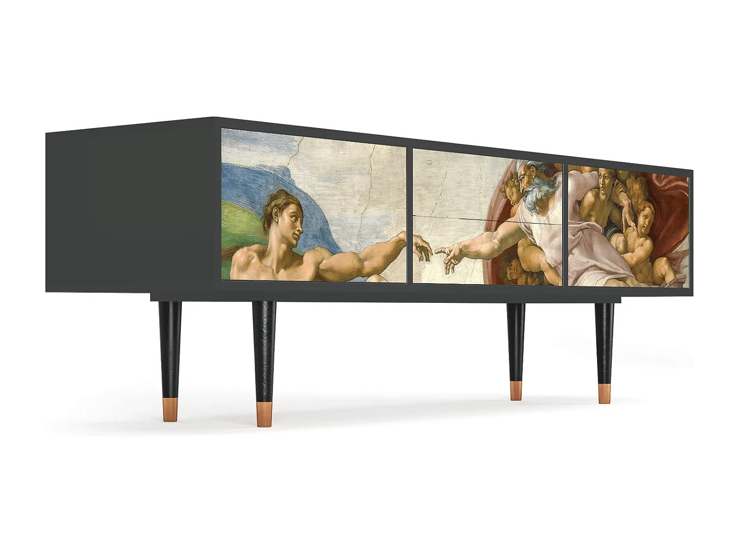 Meuble TV - 170х59х48 cm - T4 - The Creation of Adam, Anthracite