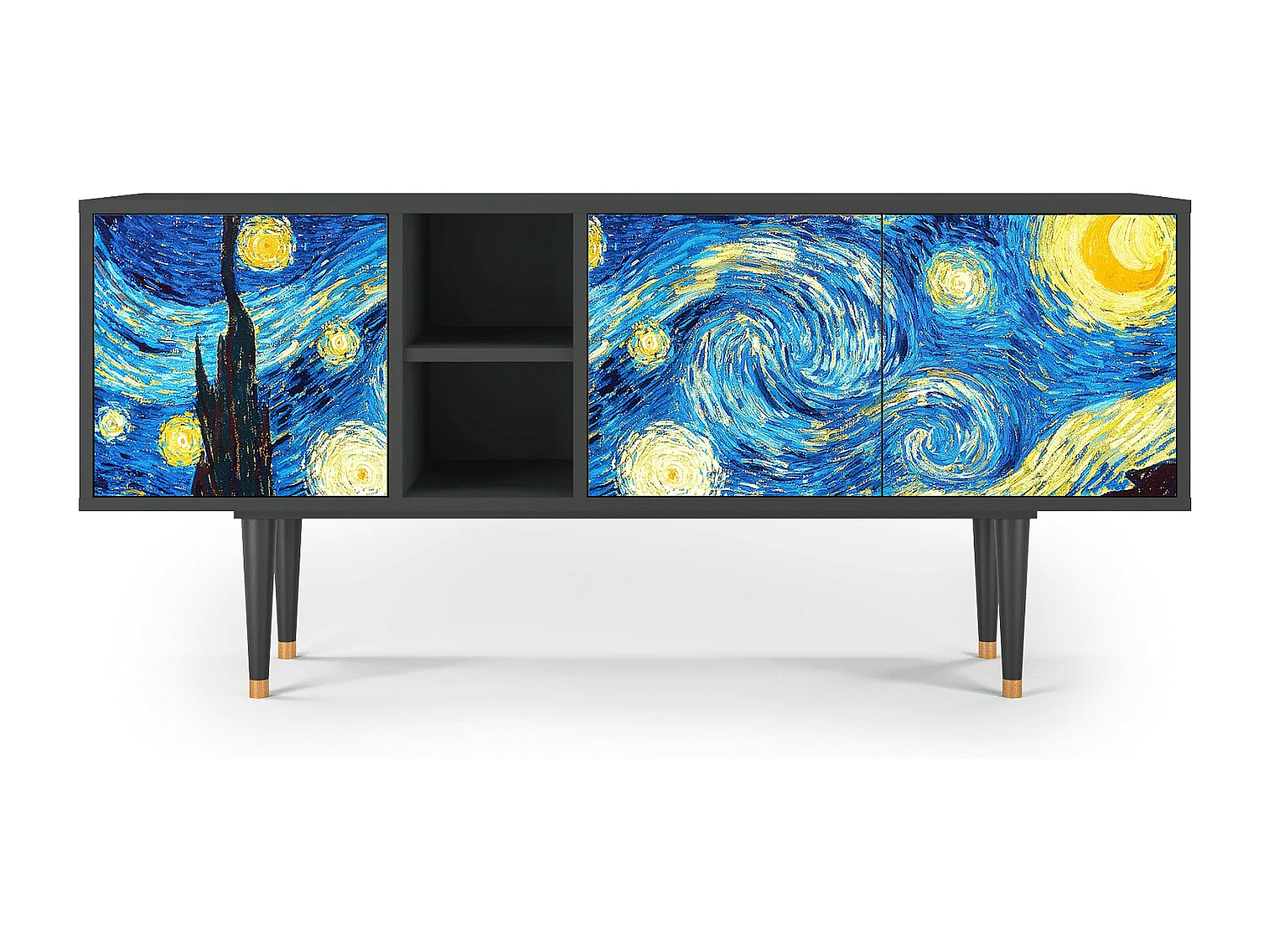 Mobile TV - 150х69х41 cm - T5 - The Starry Night  , Antracite
