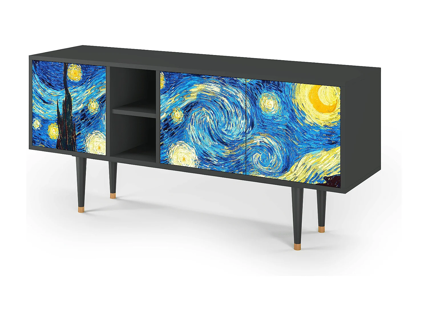 Mobile TV - 150х69х41 cm - T5 - The Starry Night  , Antracite