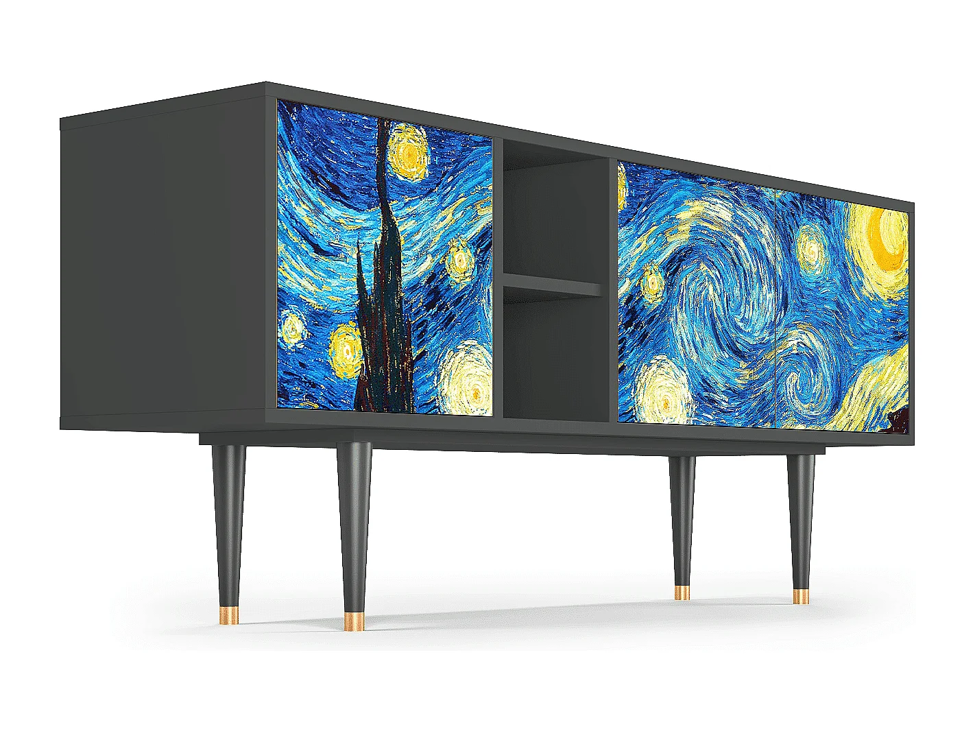 Mobile TV - 150х69х41 cm - T5 - The Starry Night  , Antracite