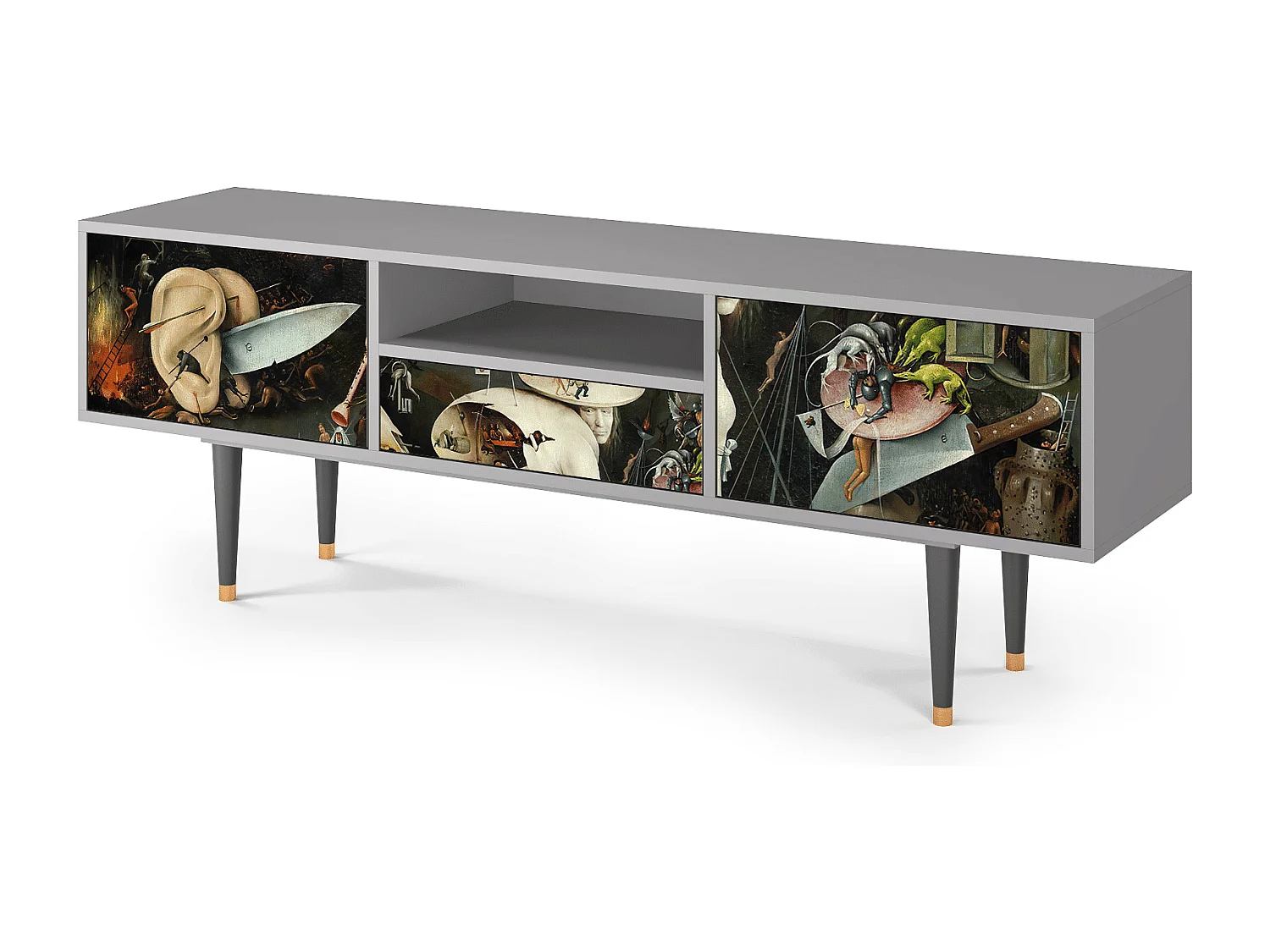 Mobile TV - 170х59х41 cm - T6 - The Garden 2, Grigio