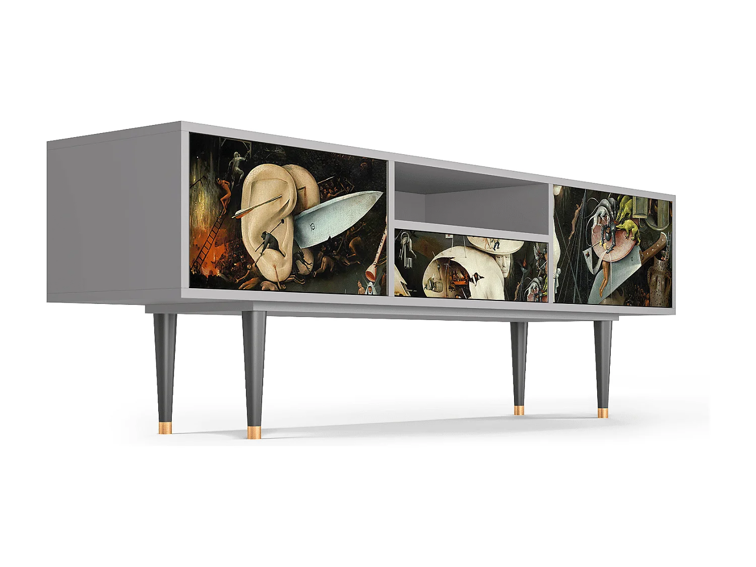 Mobile TV - 170х59х41 cm - T6 - The Garden 2, Grigio