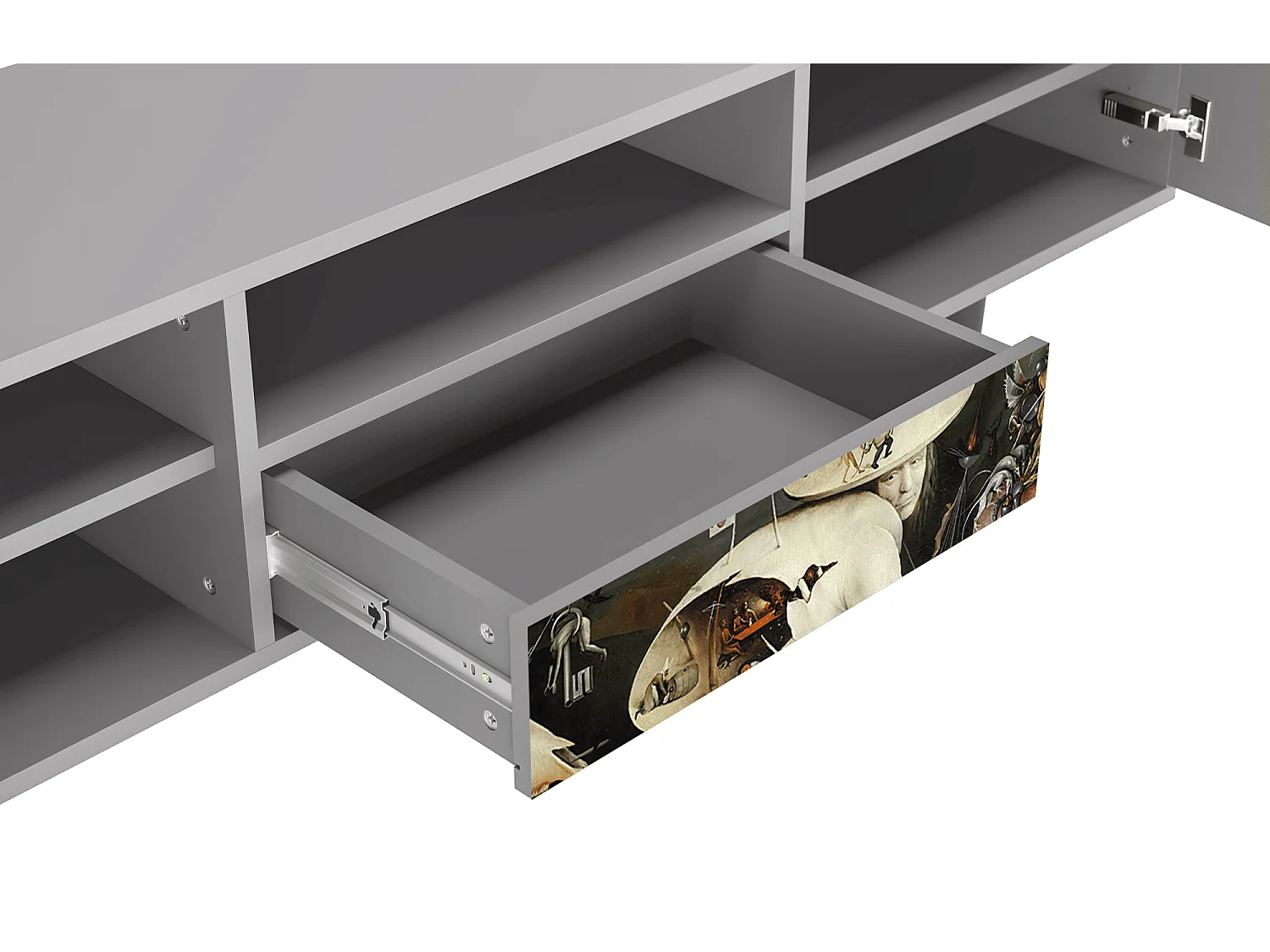 Mobile TV - 170х59х41 cm - T6 - The Garden 2, Grigio