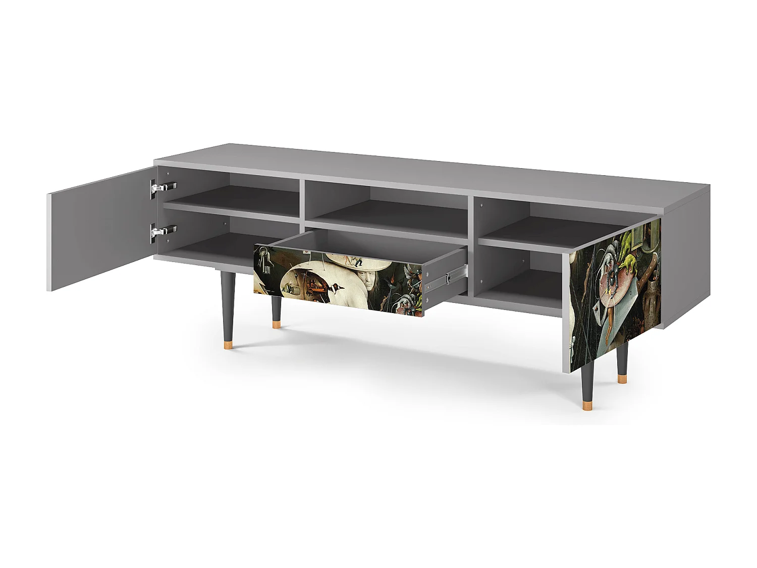 Mobile TV - 170х59х41 cm - T6 - The Garden 2, Grigio