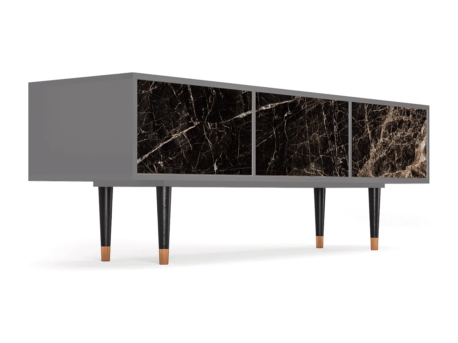 Meuble TV - 170х59х48 cm - T4 - Night Abyss, Gris