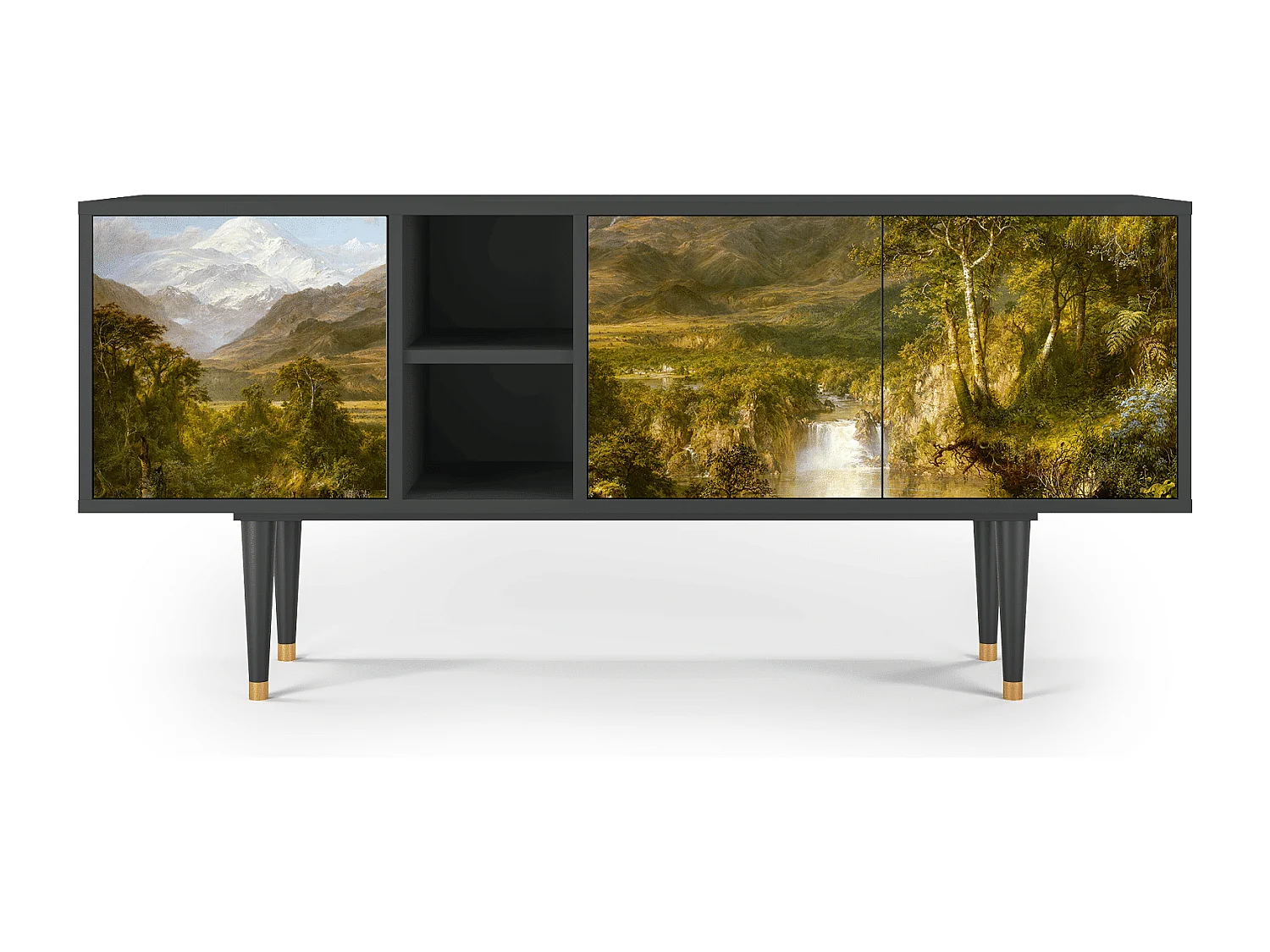 Mueble de TV - 150х69х41 cm - T5 - The Heart of the Andes , Antracite