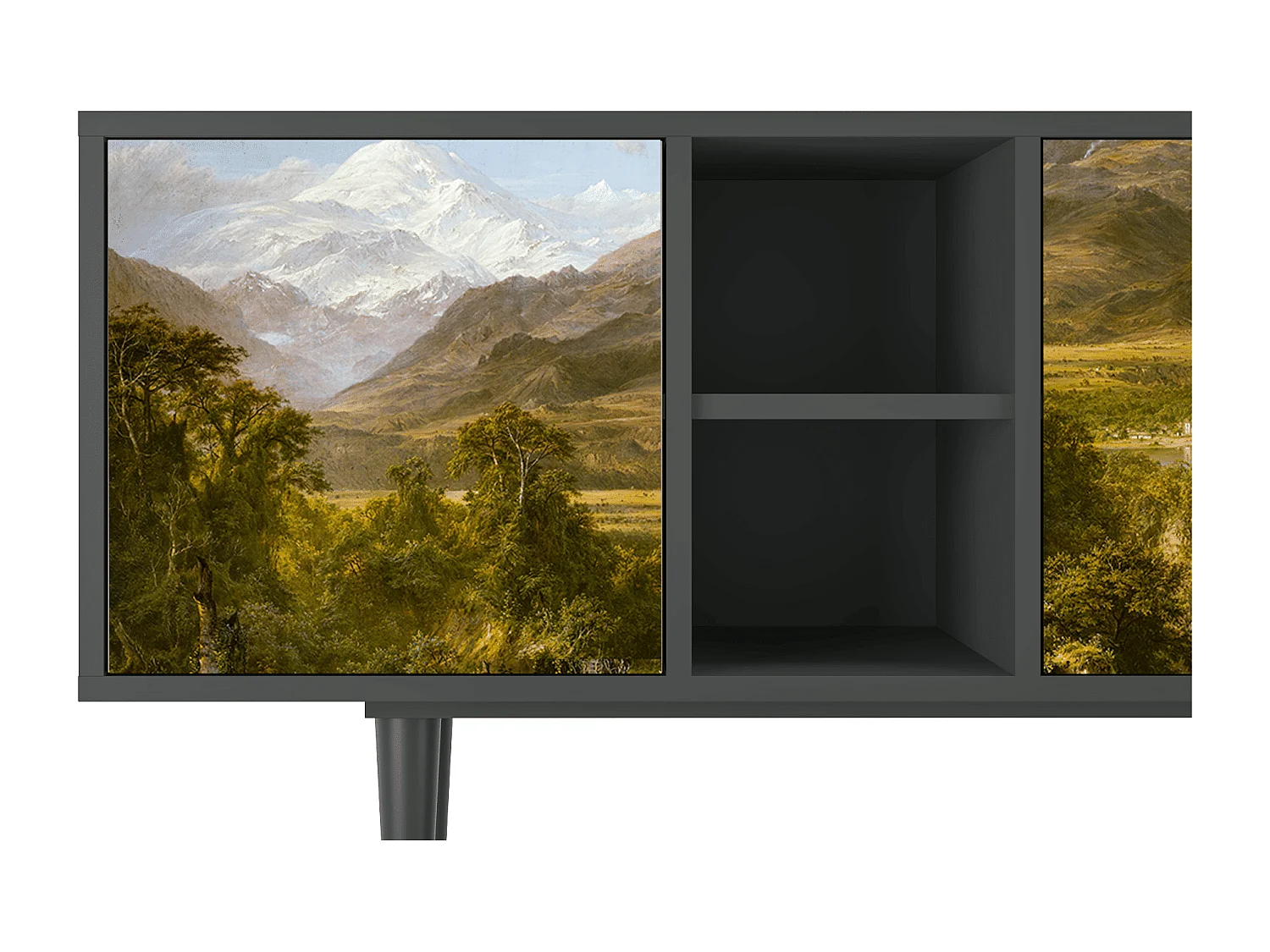 Mueble de TV - 150х69х41 cm - T5 - The Heart of the Andes , Antracite