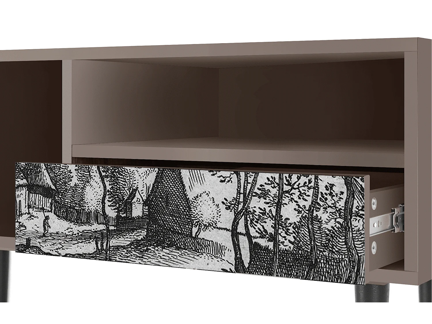 TV-meubel - 115х59х48 cm - T3 - Village Road, Latte