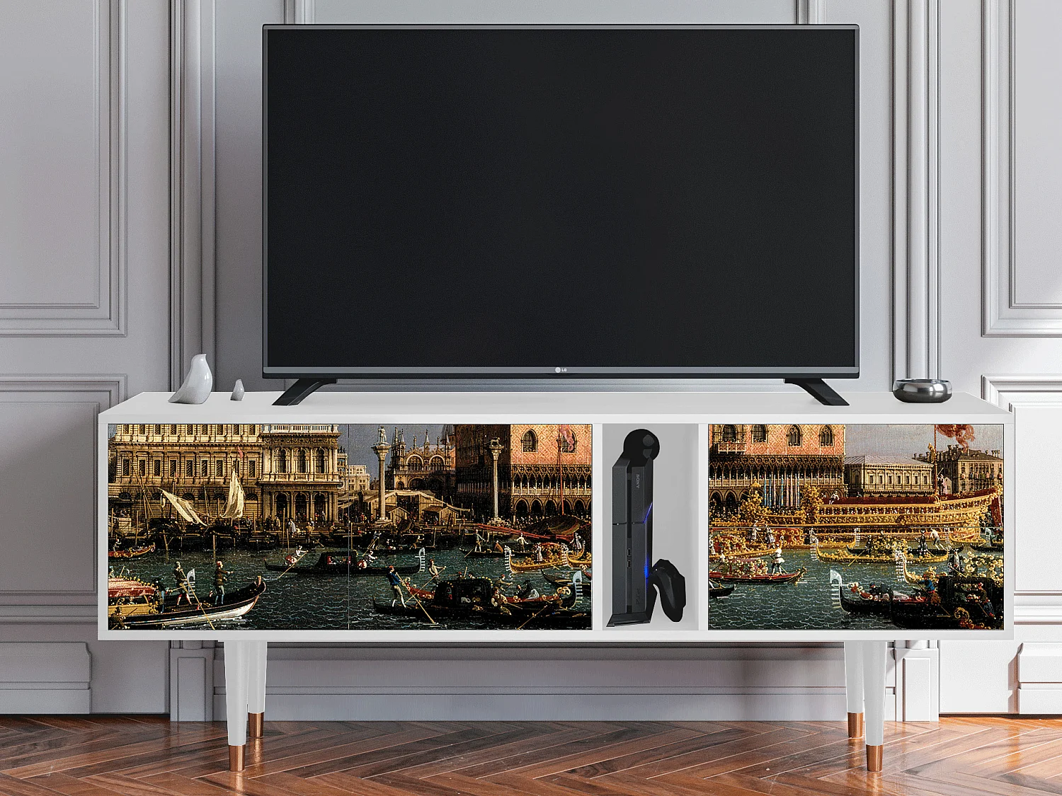 Meuble TV - 170х69х48 cm - T1 - The Bucintoro, Blanc