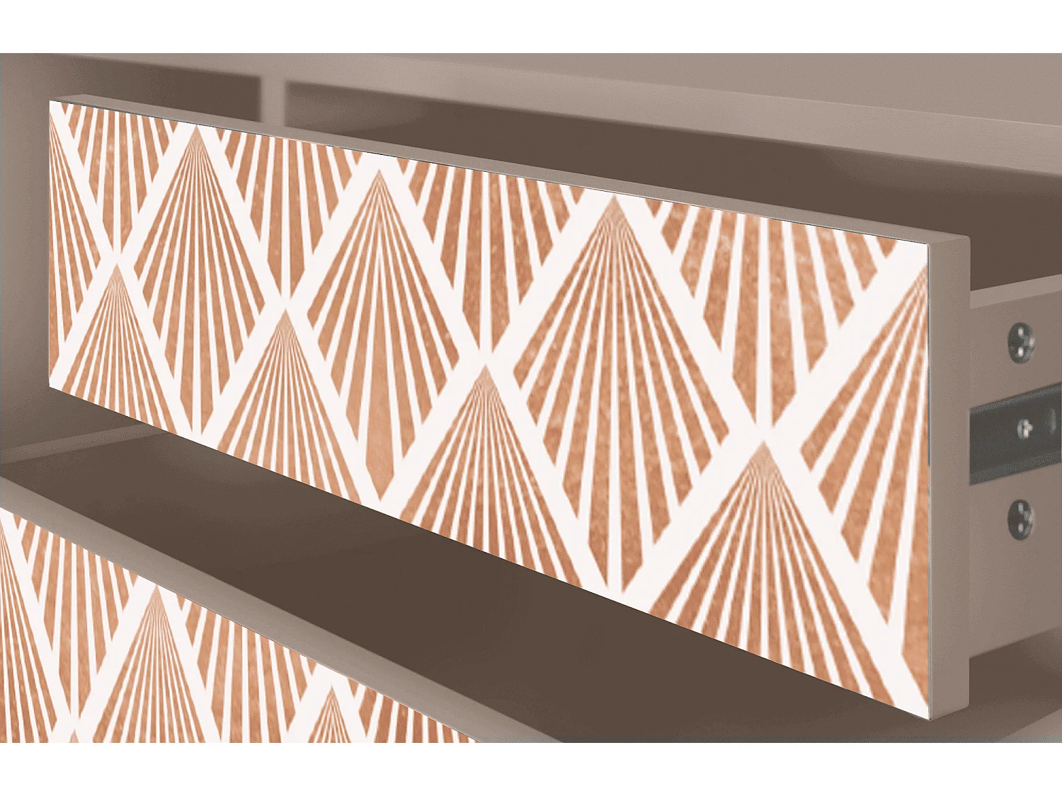 Mobile TV - 170х59х48 cm - T4 - Pastel Sunrise, Latte