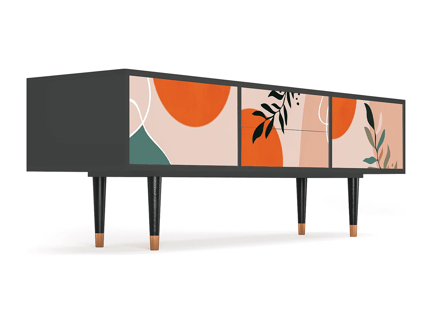 Meuble TV - 170х59х48 cm - T4 - Artwork, Anthracite