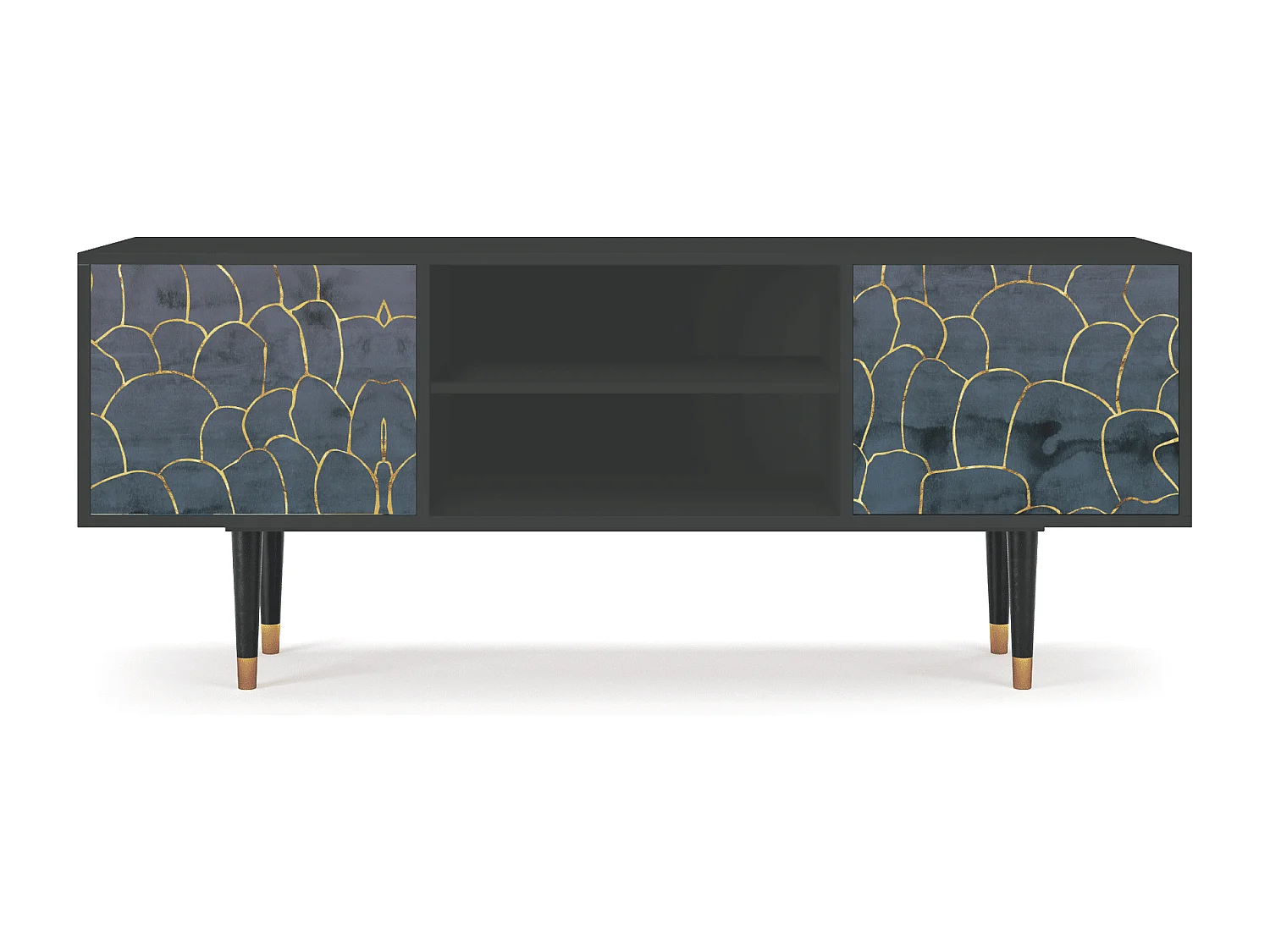 Meuble TV - 170х69х48 cm - T2 - Blue Lagoon, Anthracite