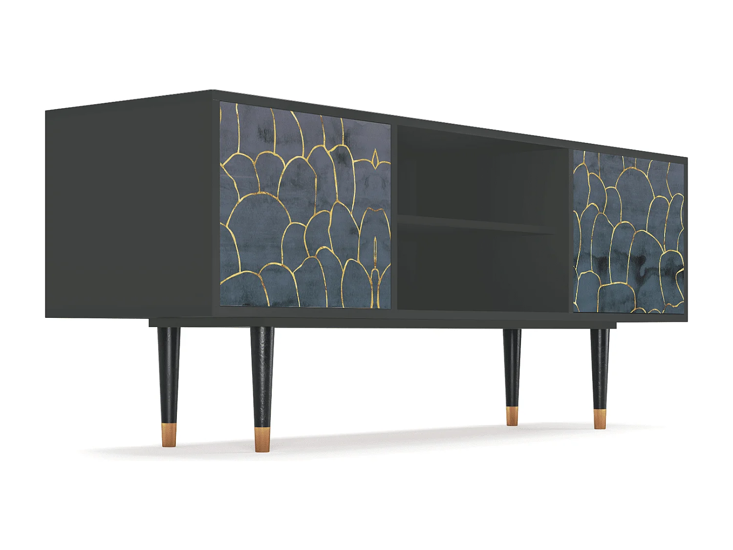 Meuble TV - 170х69х48 cm - T2 - Blue Lagoon, Anthracite