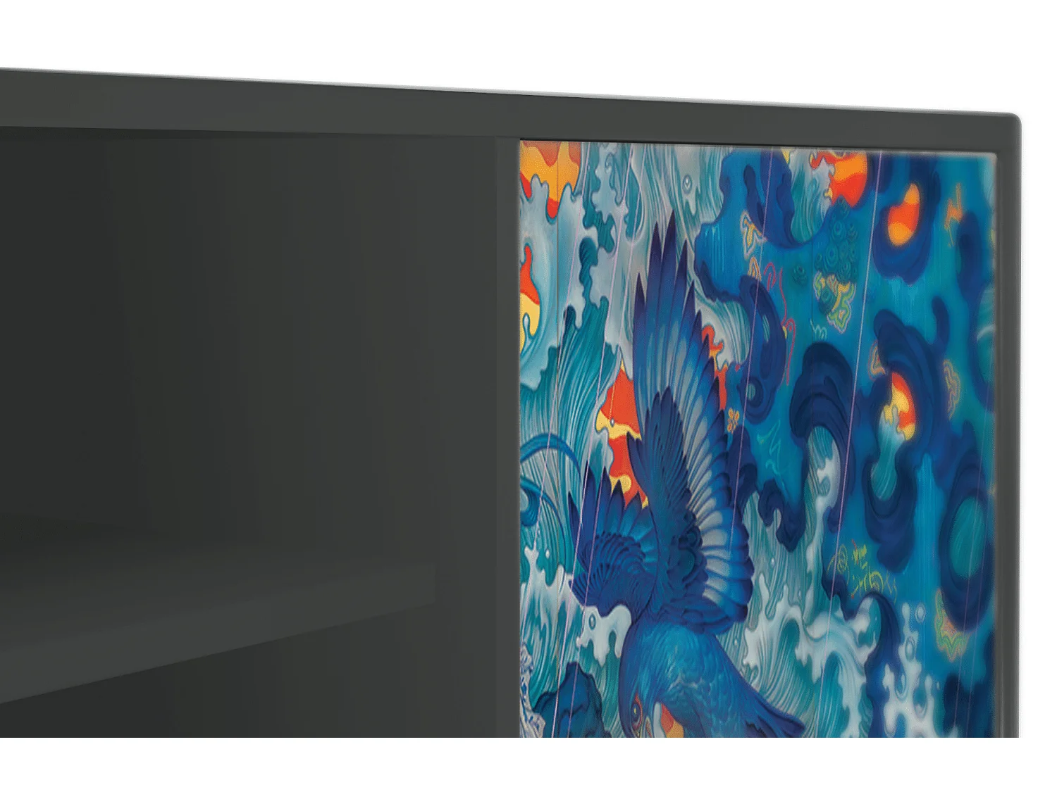 Meuble TV - 170х69х48 cm - T2 - The Girl - James Jean, Anthracite