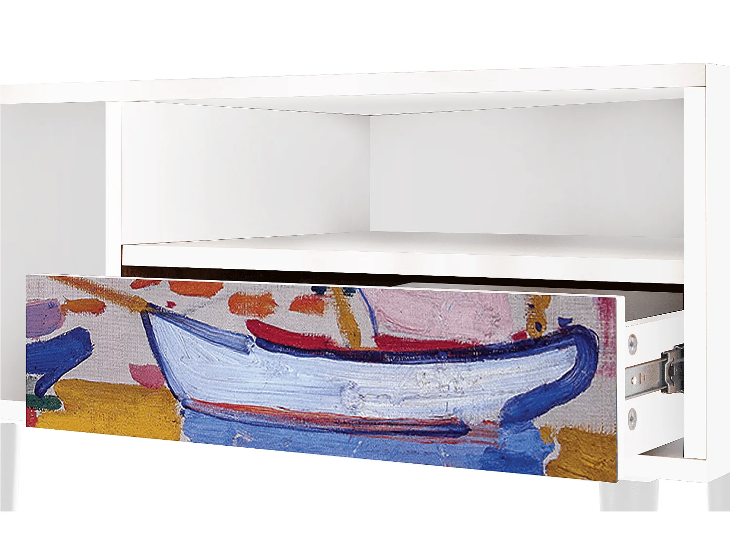 TV-Möbel - 115х59х48 cm - T3 - The Port of Collioure , Weiß