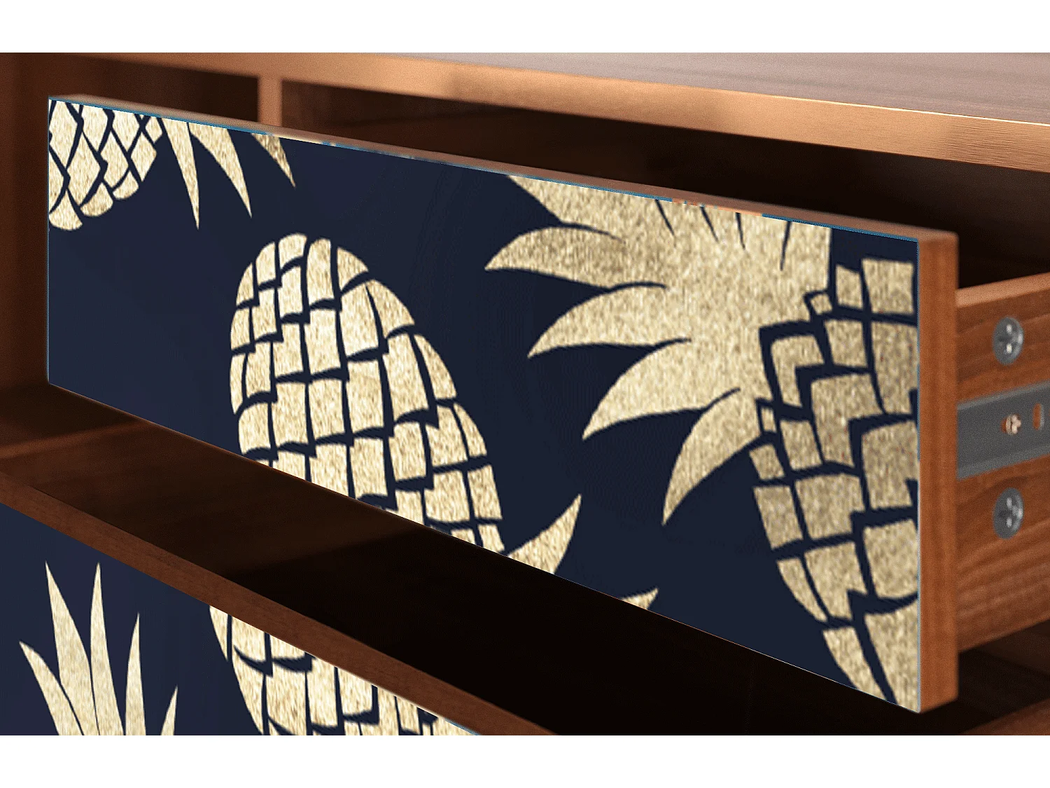 Meuble TV - 170х59х48 cm - T4 - Sunny Pineaple, Noyer