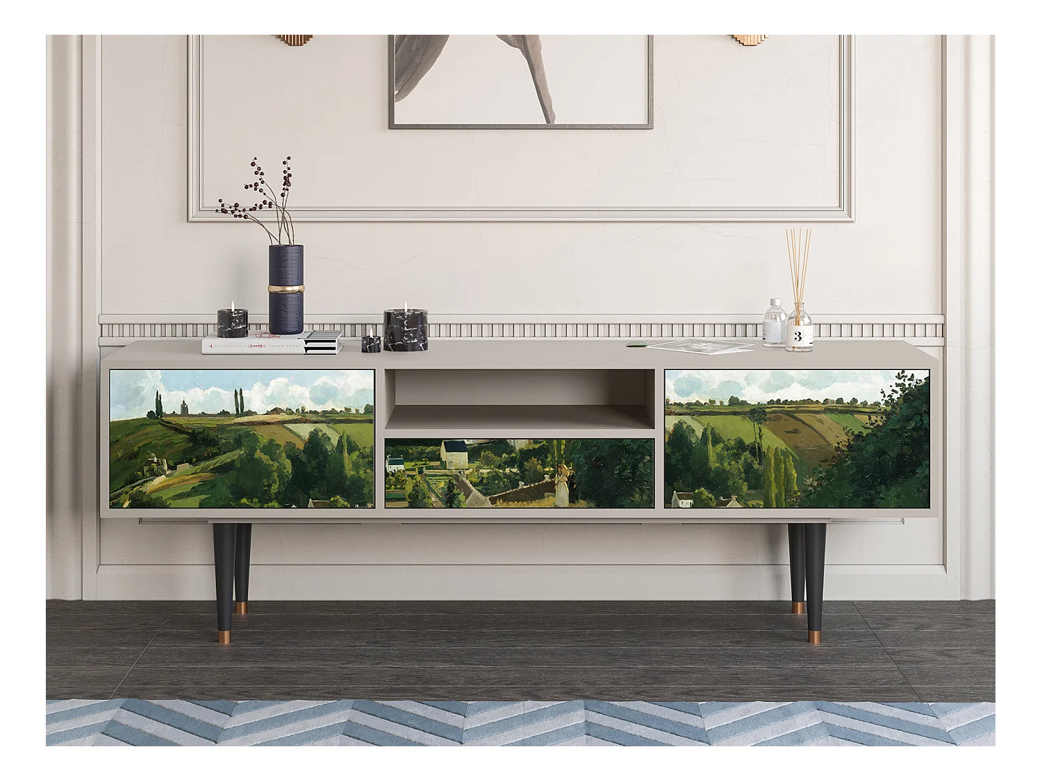Meuble TV - 170х59х41 cm - T6 - Jalais Hill by Pissarro, Sable